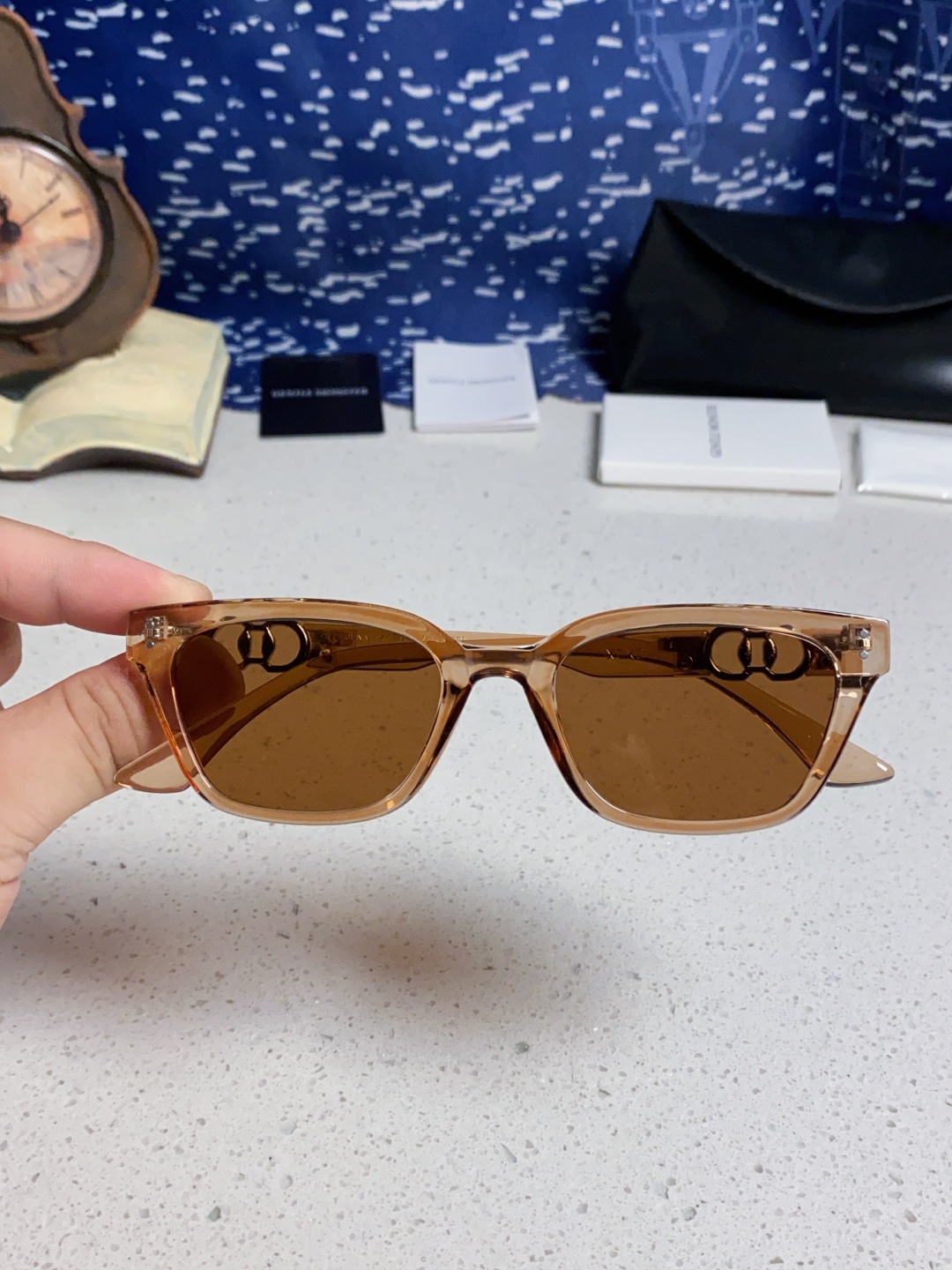 Gentle Moster(GM) 2025新款GM墨镜男女复古感ins防紫外线太阳镜欧美大方形时尚跨镜