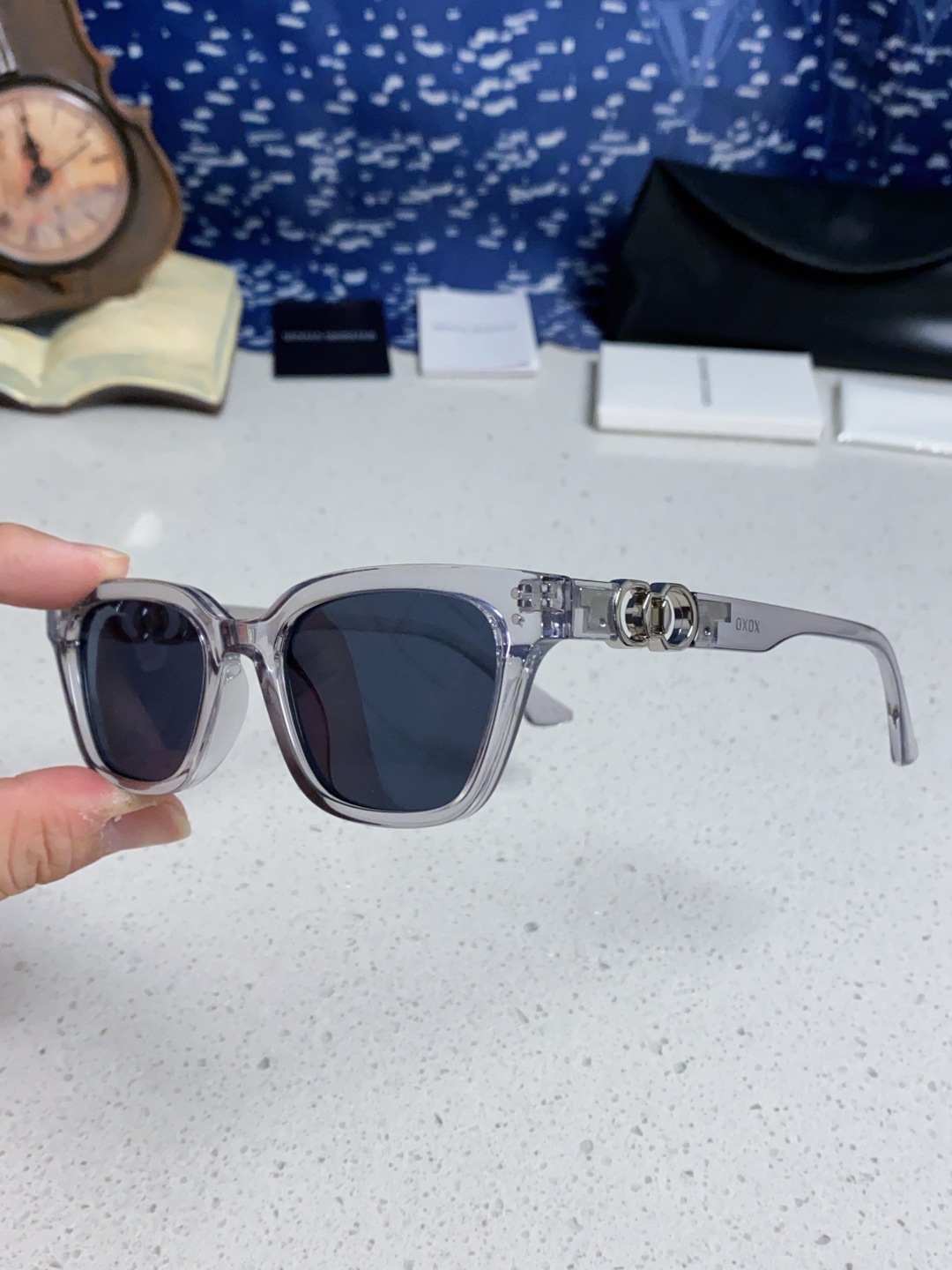 Gentle Moster(GM) 2025新款GM墨镜男女复古感ins防紫外线太阳镜欧美大方形时尚跨镜