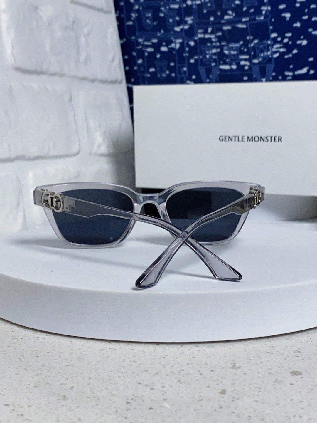 Gentle Moster(GM) 2025新款GM墨镜男女复古感ins防紫外线太阳镜欧美大方形时尚跨镜