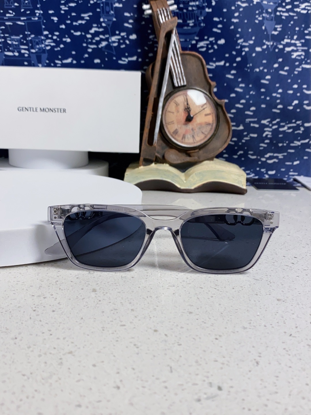 Gentle Moster(GM) 2025新款GM墨镜男女复古感ins防紫外线太阳镜欧美大方形时尚跨镜