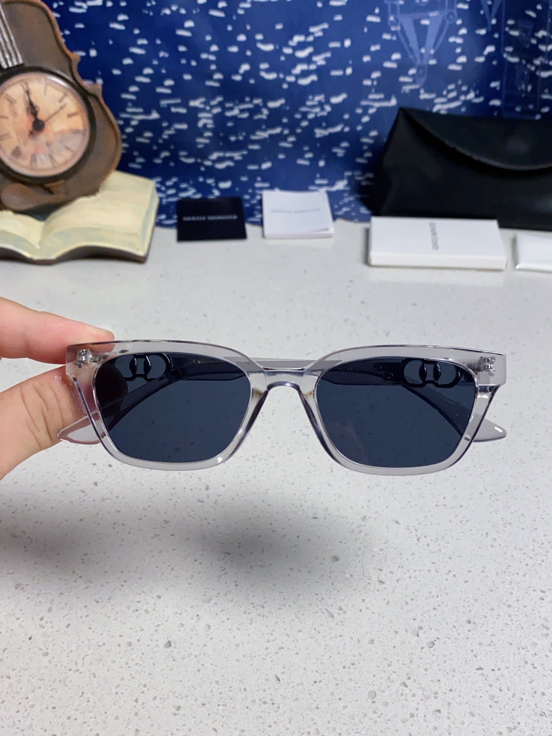 Gentle Moster(GM) 2025新款GM墨镜男女复古感ins防紫外线太阳镜欧美大方形时尚跨镜