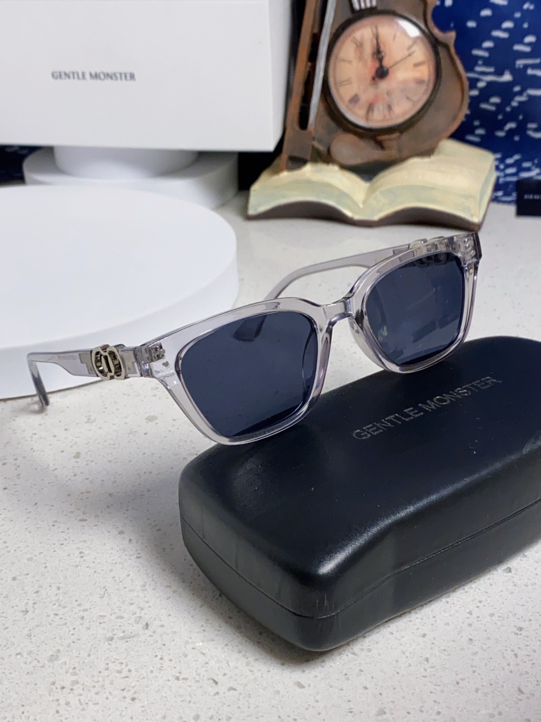 Gentle Moster(GM) 2025新款GM墨镜男女复古感ins防紫外线太阳镜欧美大方形时尚跨镜