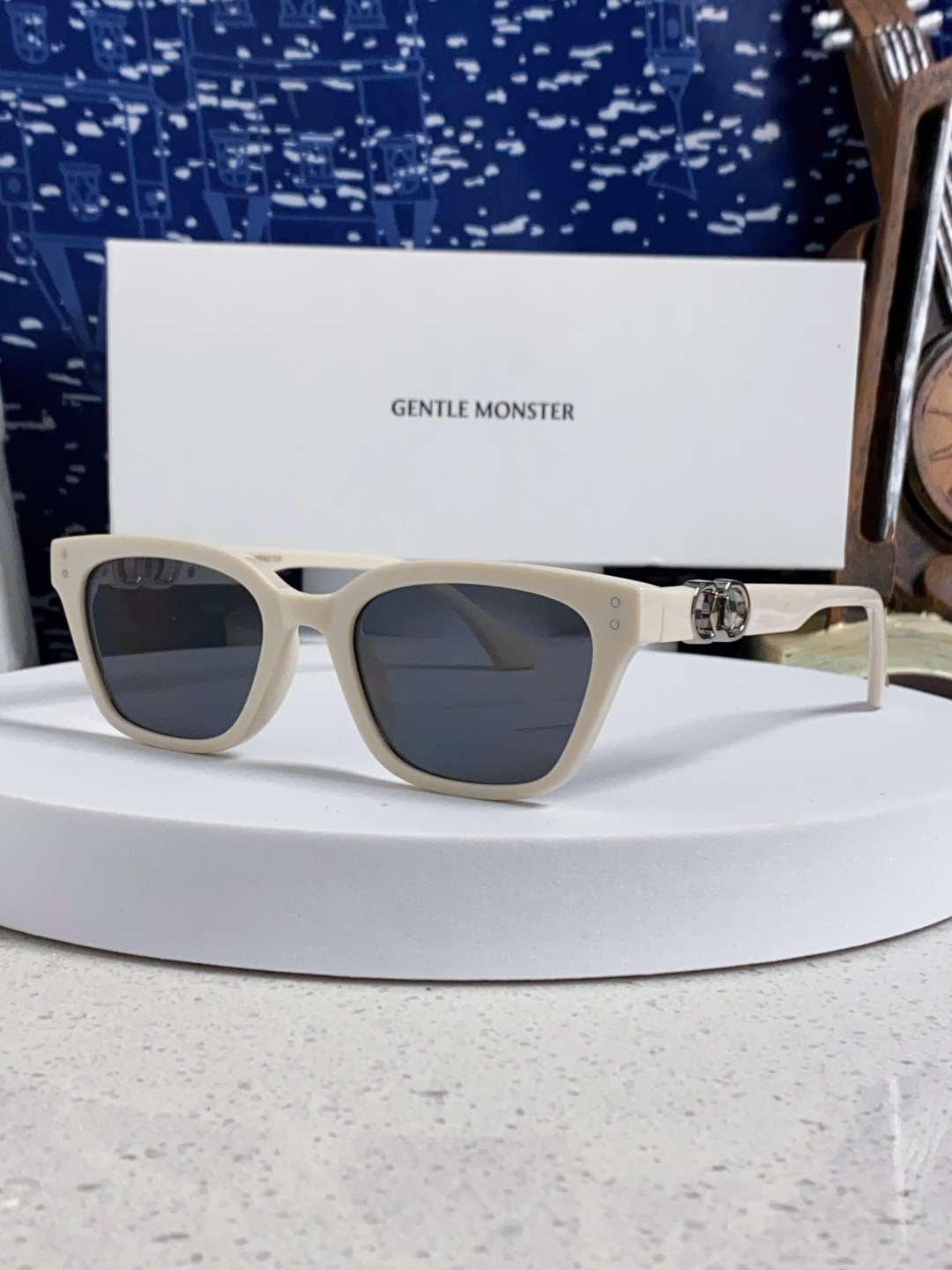 Gentle Moster(GM) 2025新款GM墨镜男女复古感ins防紫外线太阳镜欧美大方形时尚跨镜