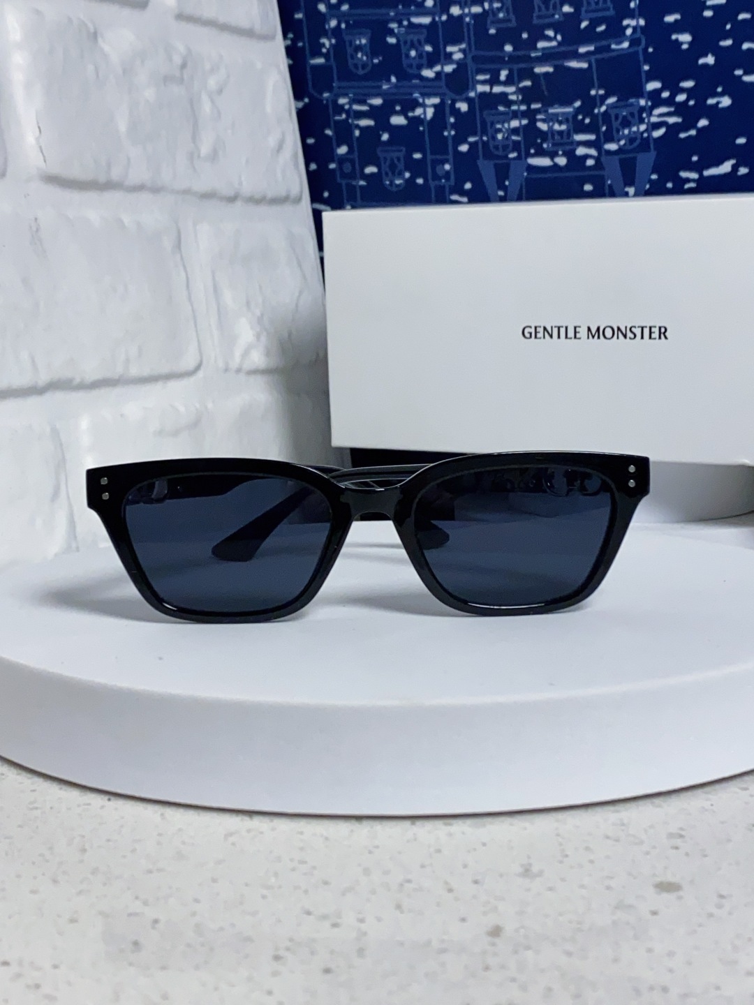 Gentle Moster(GM) 2025新款GM墨镜男女复古感ins防紫外线太阳镜欧美大方形时尚跨镜