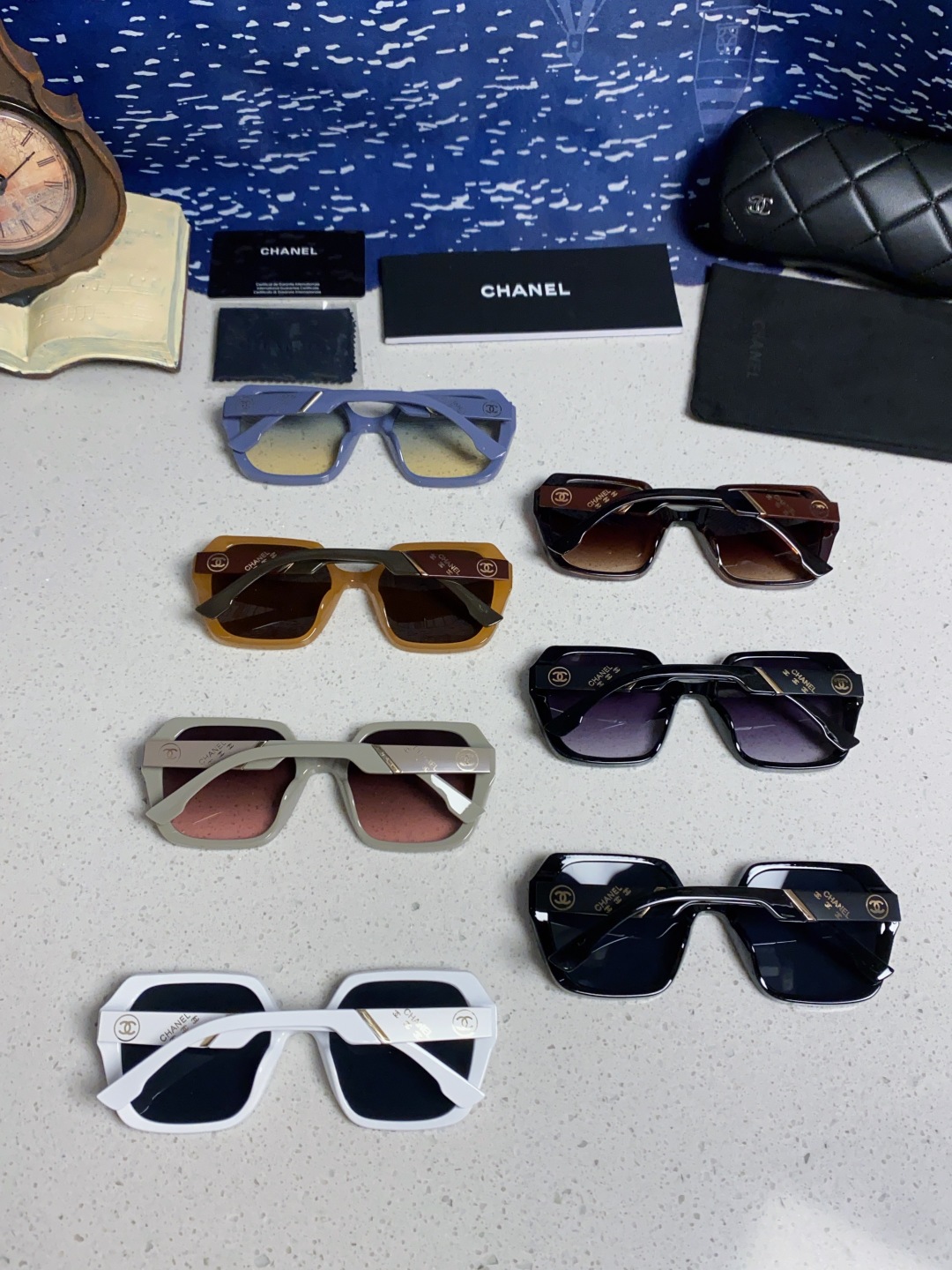 Chanel香奈儿 2025新款高级感偏光墨镜女士大框方形太阳镜防紫外线