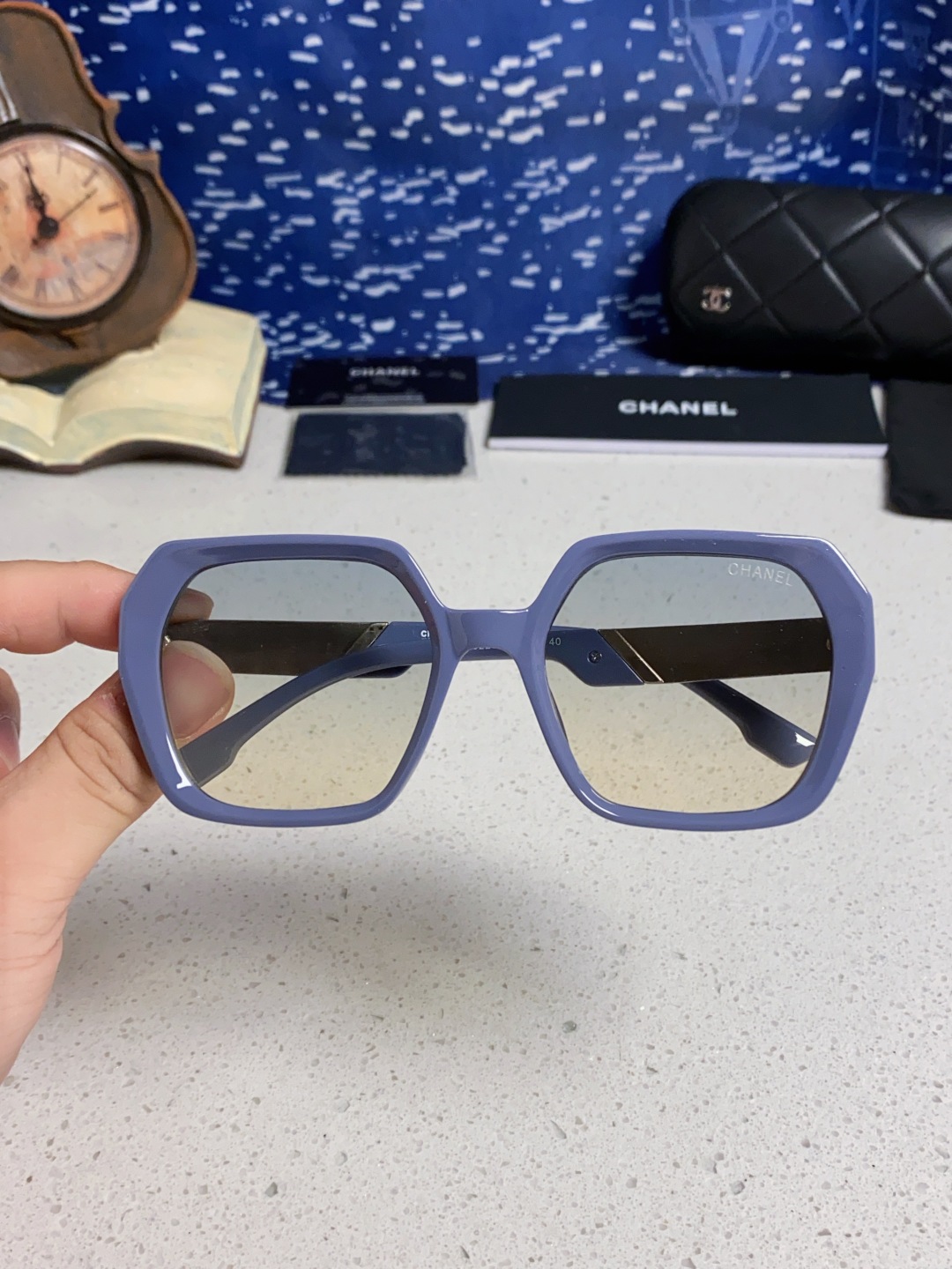 Chanel香奈儿 2025新款高级感偏光墨镜女士大框方形太阳镜防紫外线