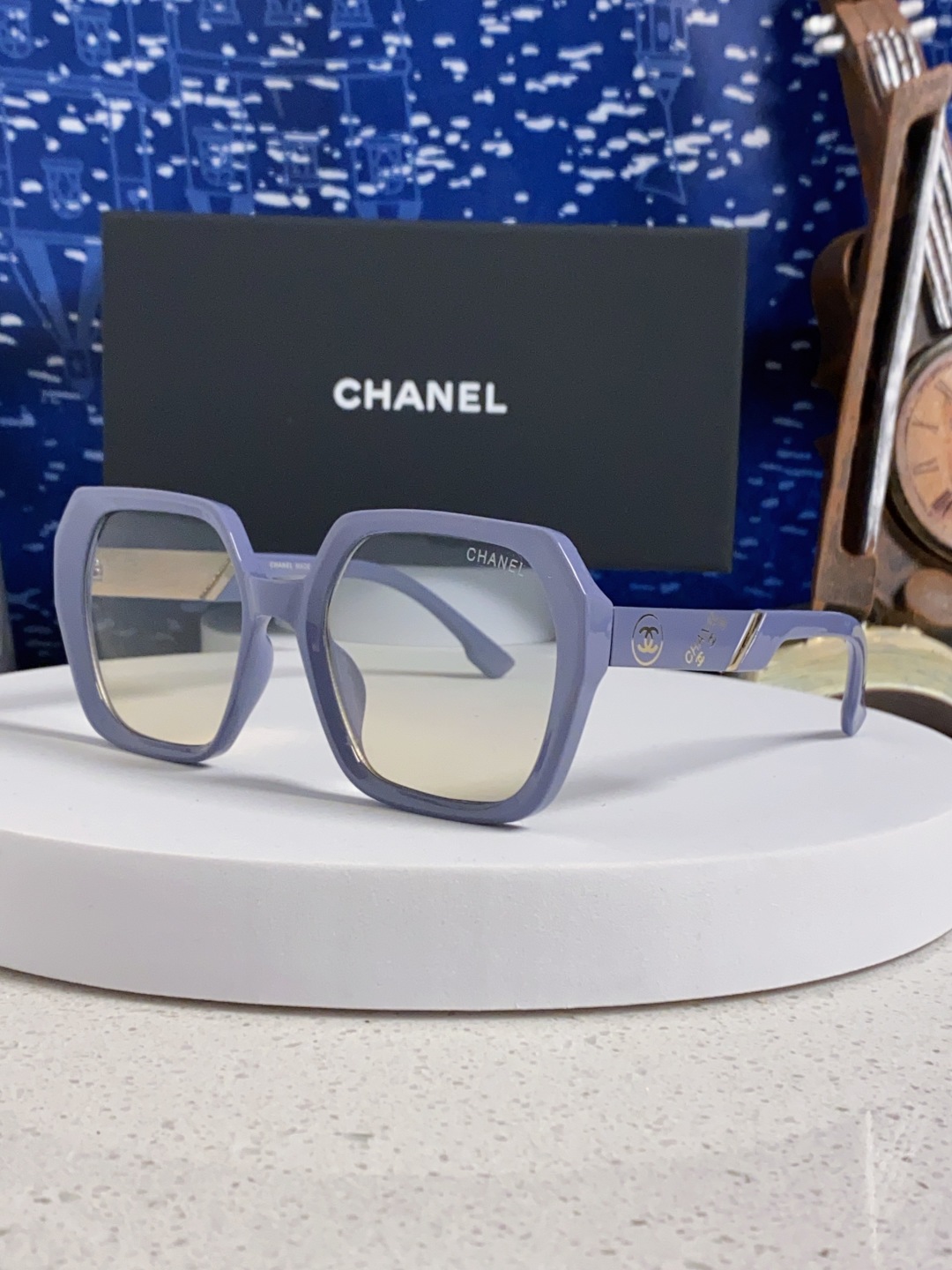 Chanel香奈儿 2025新款高级感偏光墨镜女士大框方形太阳镜防紫外线