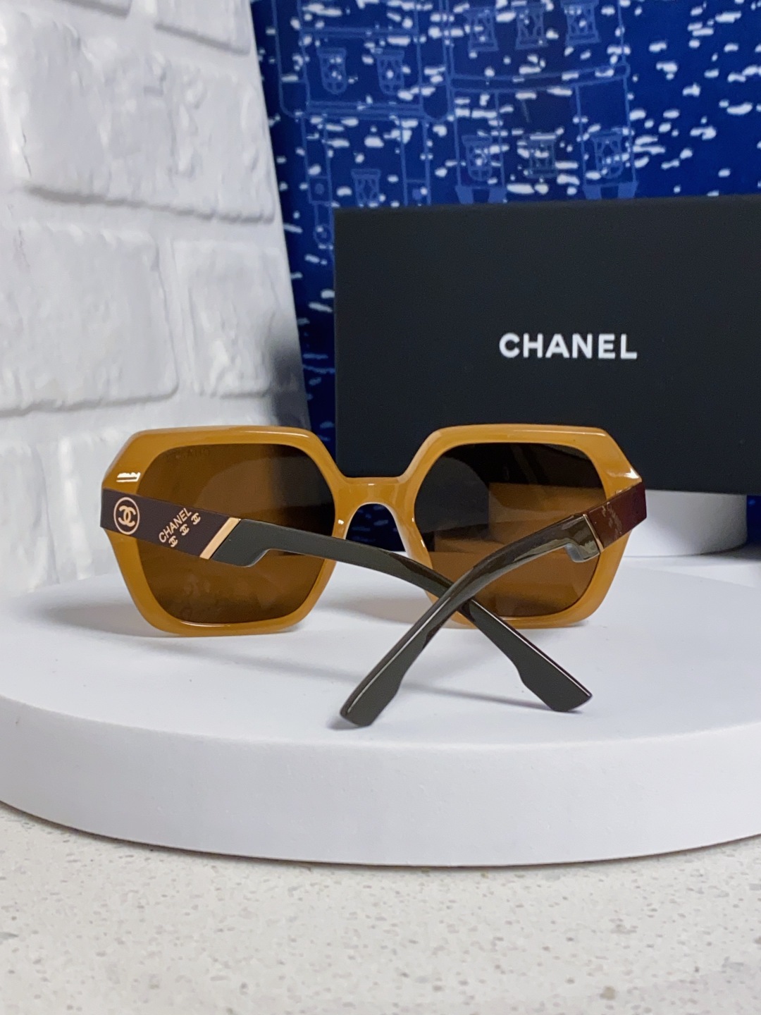 Chanel香奈儿 2025新款高级感偏光墨镜女士大框方形太阳镜防紫外线