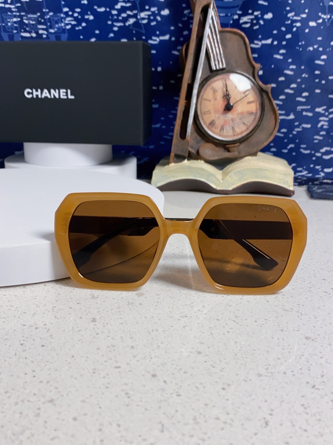 Chanel香奈儿 2025新款高级感偏光墨镜女士大框方形太阳镜防紫外线