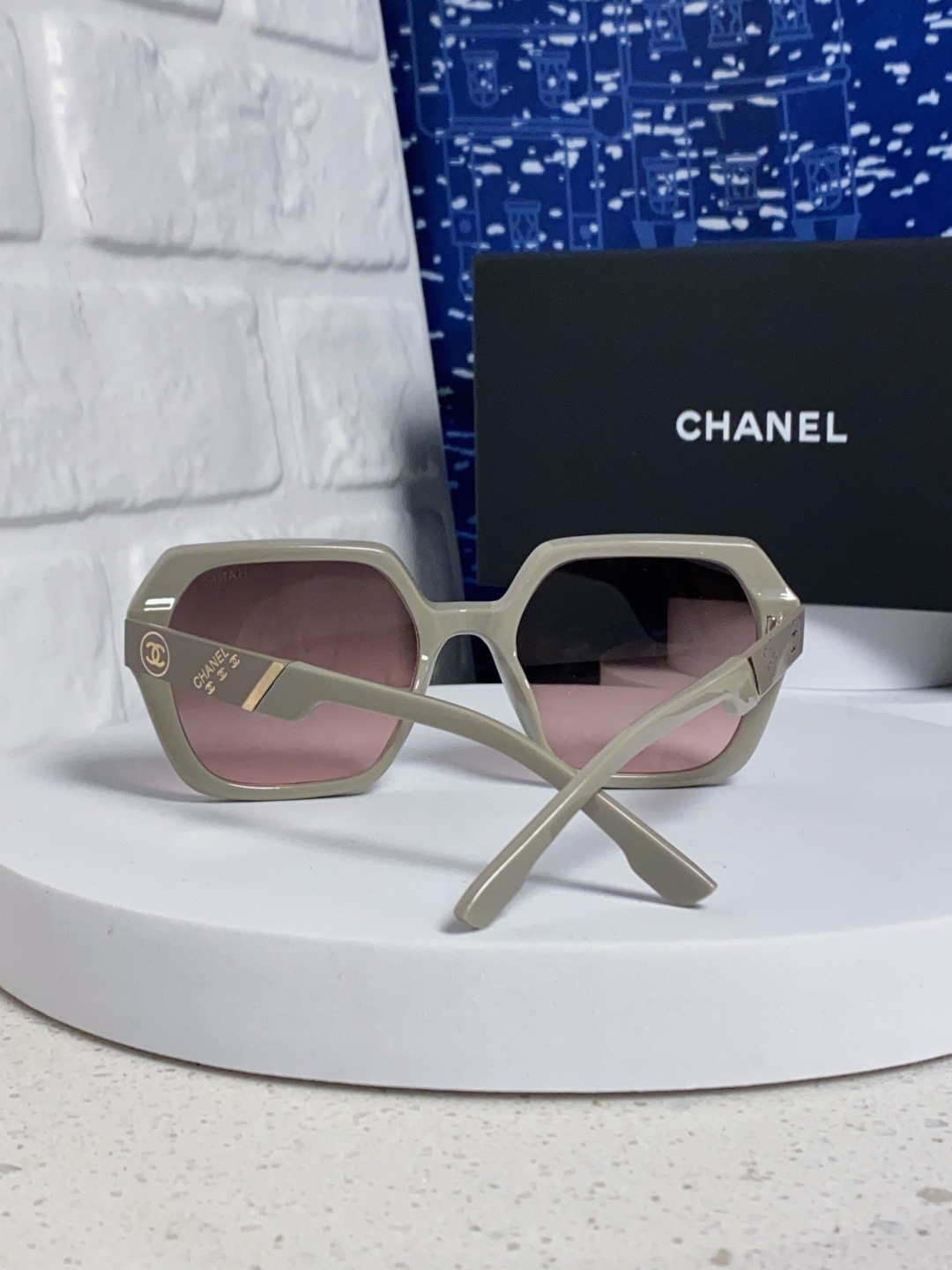 Chanel香奈儿 2025新款高级感偏光墨镜女士大框方形太阳镜防紫外线