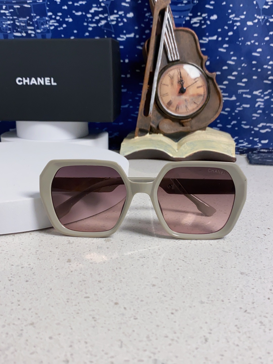 Chanel香奈儿 2025新款高级感偏光墨镜女士大框方形太阳镜防紫外线