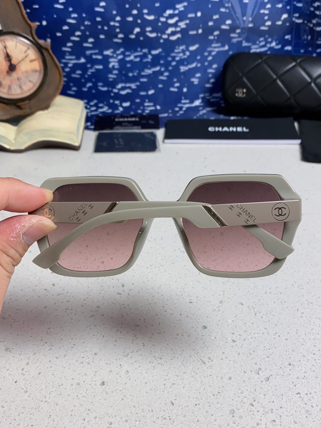 Chanel香奈儿 2025新款高级感偏光墨镜女士大框方形太阳镜防紫外线