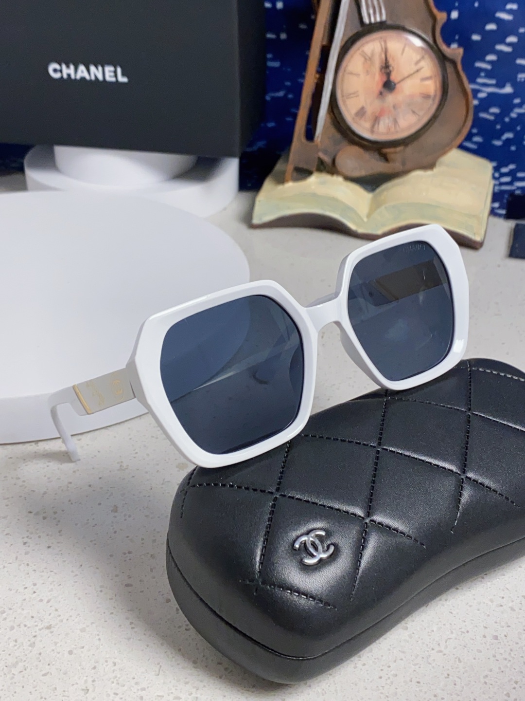Chanel香奈儿 2025新款高级感偏光墨镜女士大框方形太阳镜防紫外线