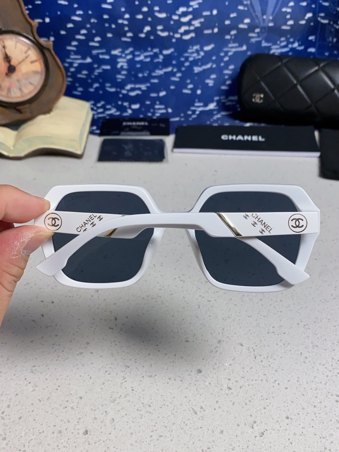 Chanel香奈儿 2025新款高级感偏光墨镜女士大框方形太阳镜防紫外线