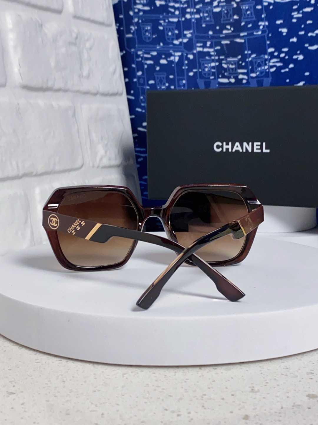 Chanel香奈儿 2025新款高级感偏光墨镜女士大框方形太阳镜防紫外线