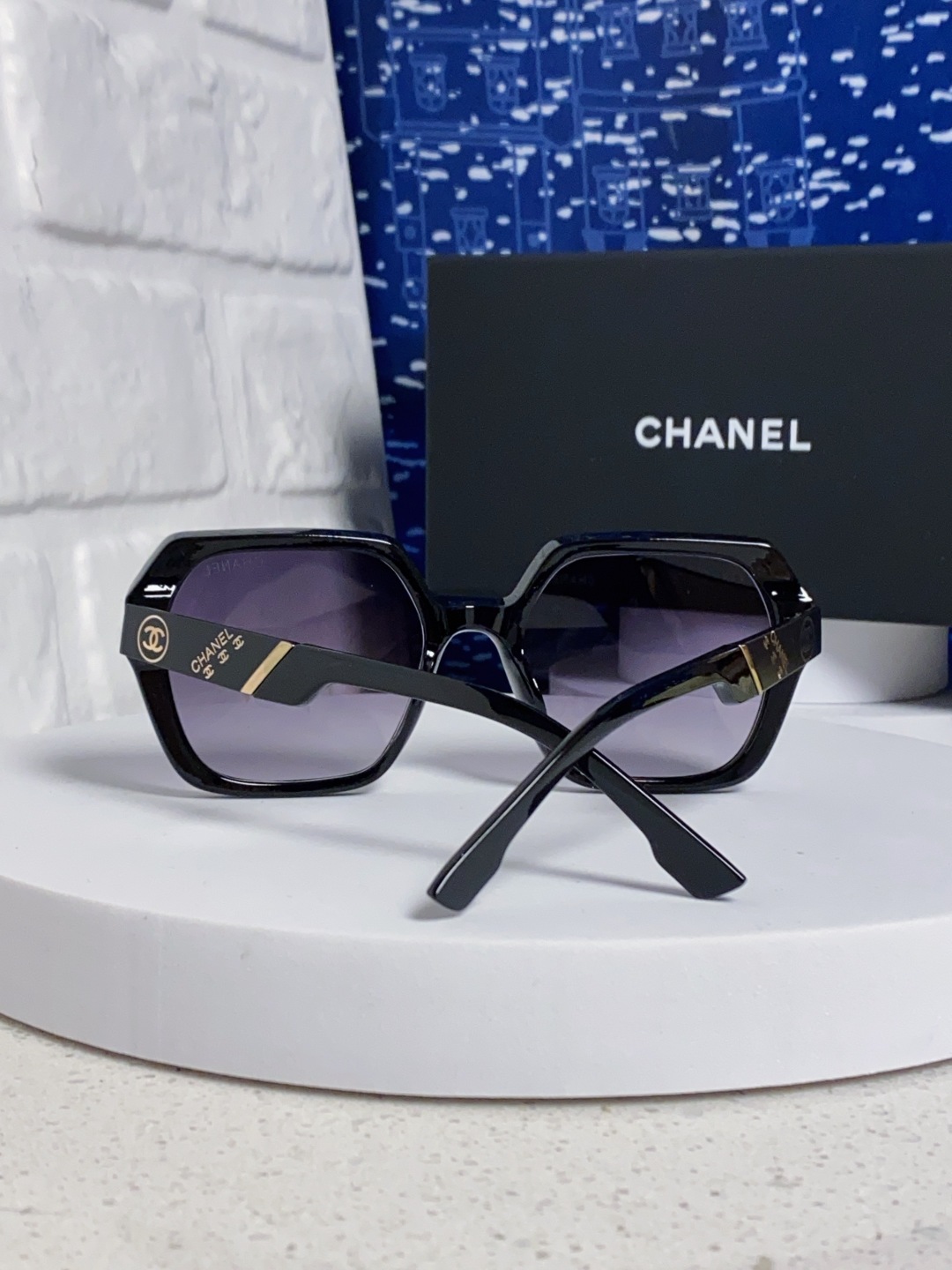 Chanel香奈儿 2025新款高级感偏光墨镜女士大框方形太阳镜防紫外线