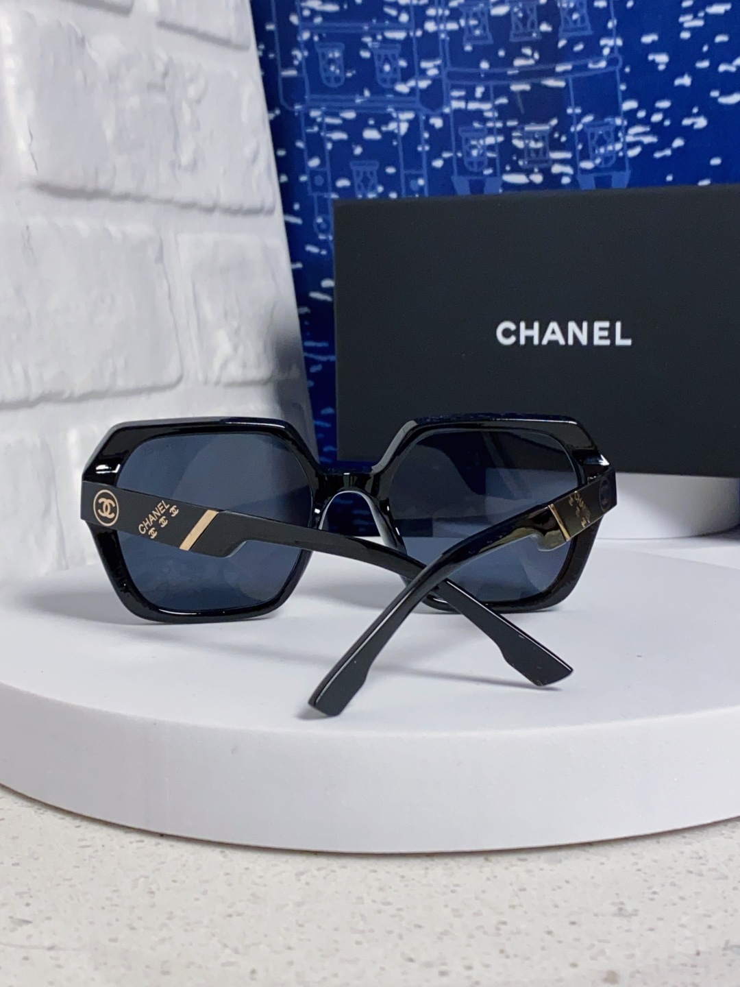 Chanel香奈儿 2025新款高级感偏光墨镜女士大框方形太阳镜防紫外线