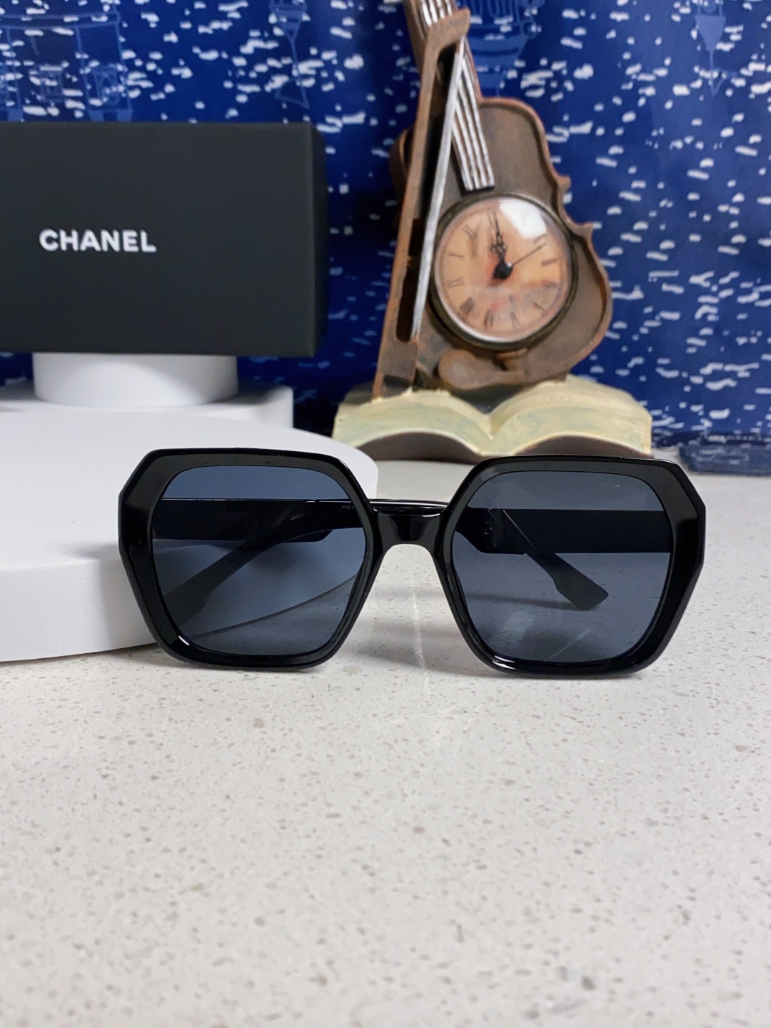 Chanel香奈儿 2025新款高级感偏光墨镜女士大框方形太阳镜防紫外线