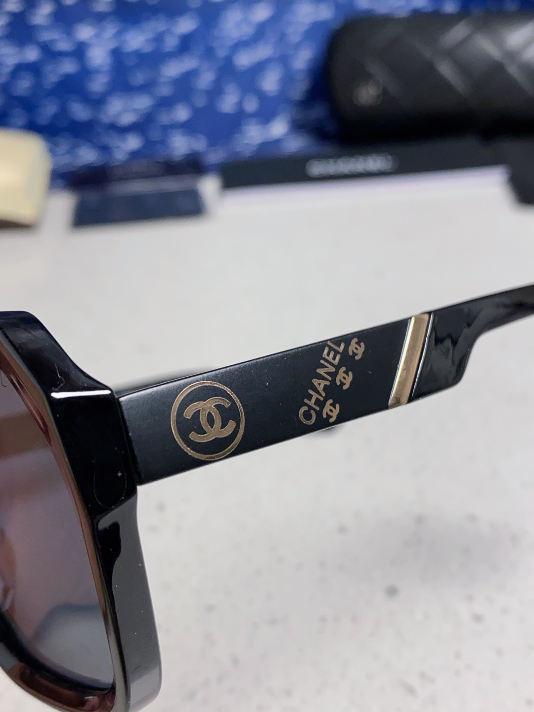 Chanel香奈儿 2025新款高级感偏光墨镜女士大框方形太阳镜防紫外线