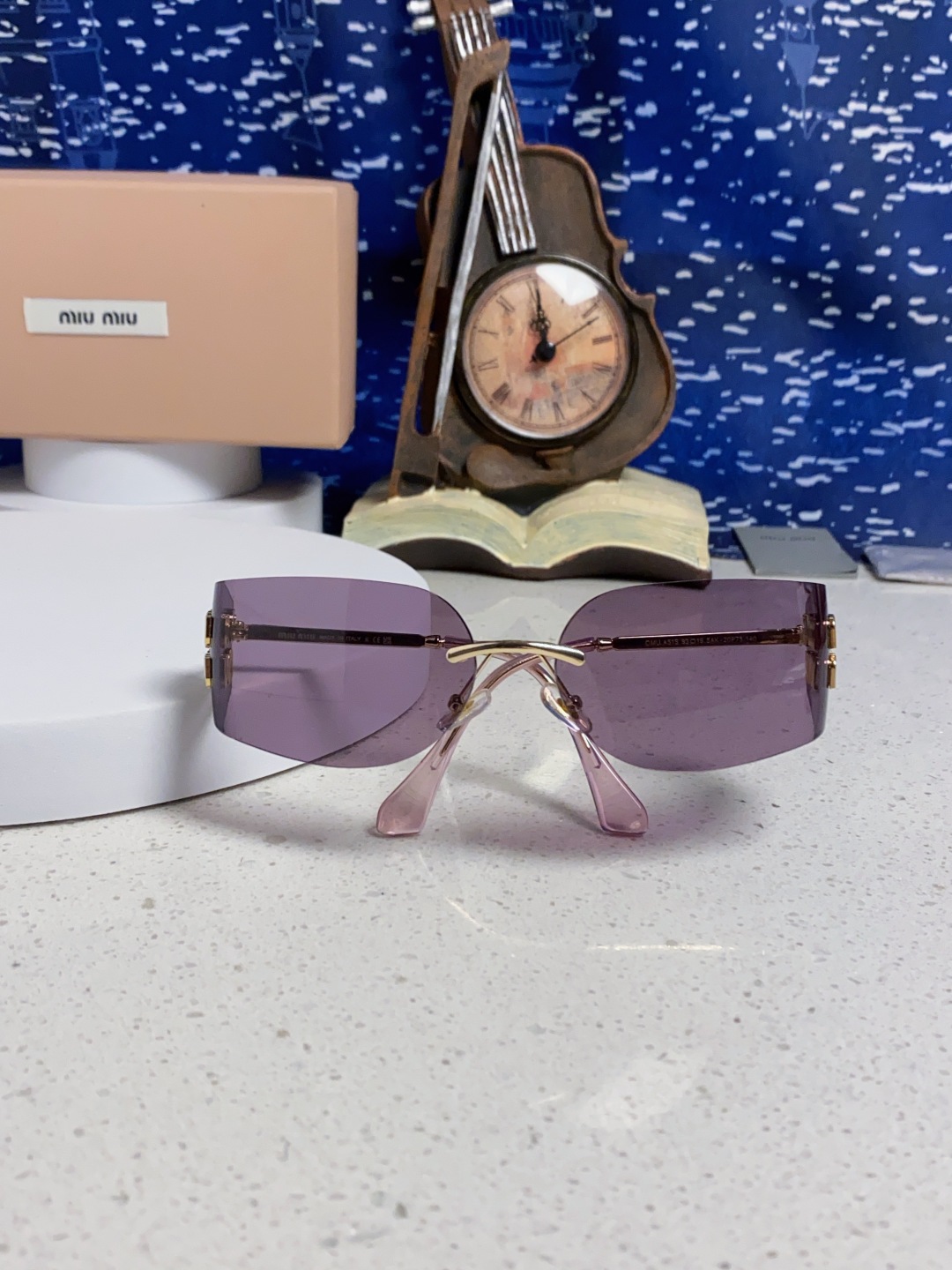 MiuMiu缪缪 张元英同款墨镜太阳镜张元英同款女大小姐千金风墨镜网红ins素颜 OMU A51S