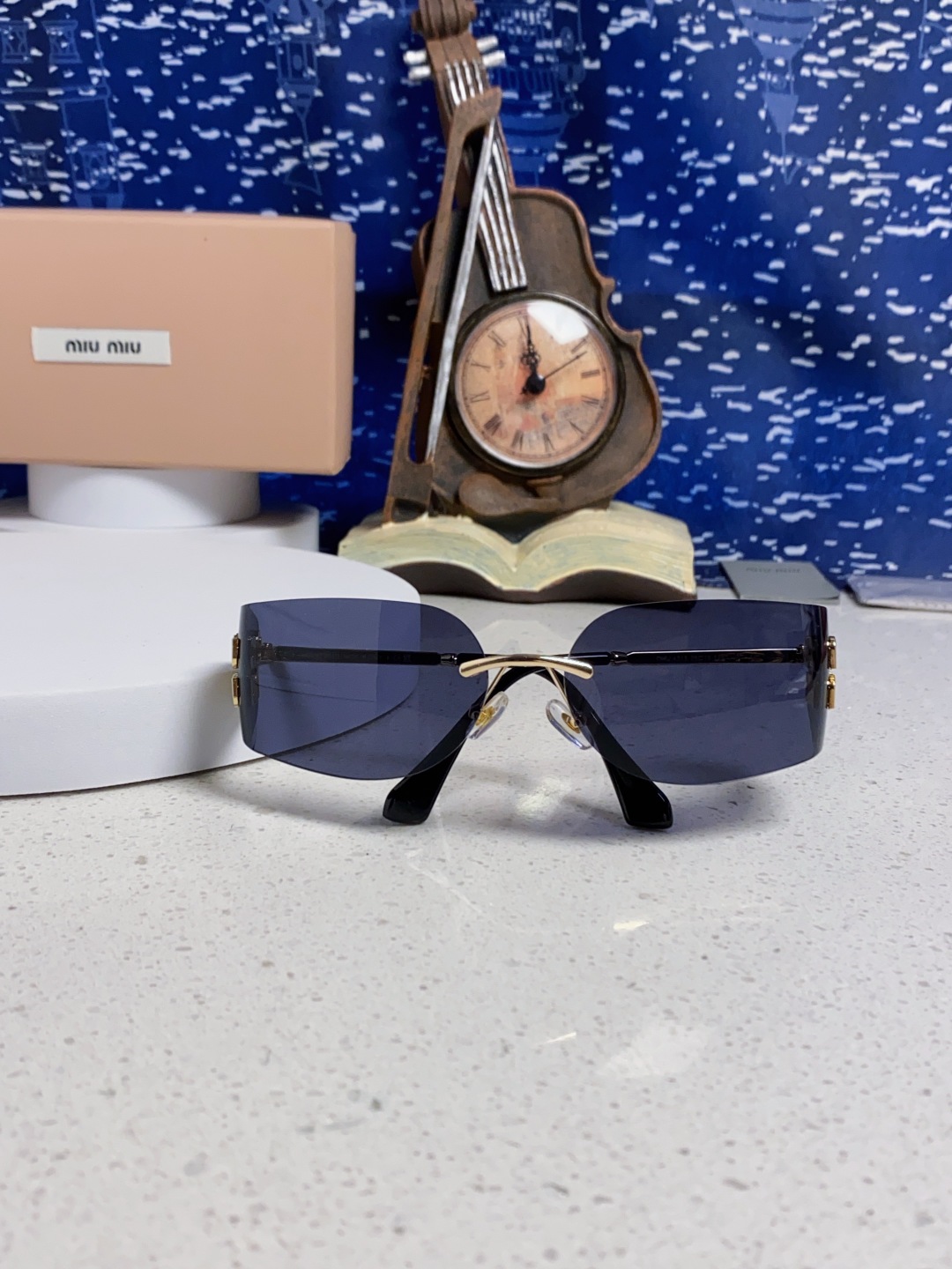MiuMiu缪缪 张元英同款墨镜太阳镜张元英同款女大小姐千金风墨镜网红ins素颜 OMU A51S