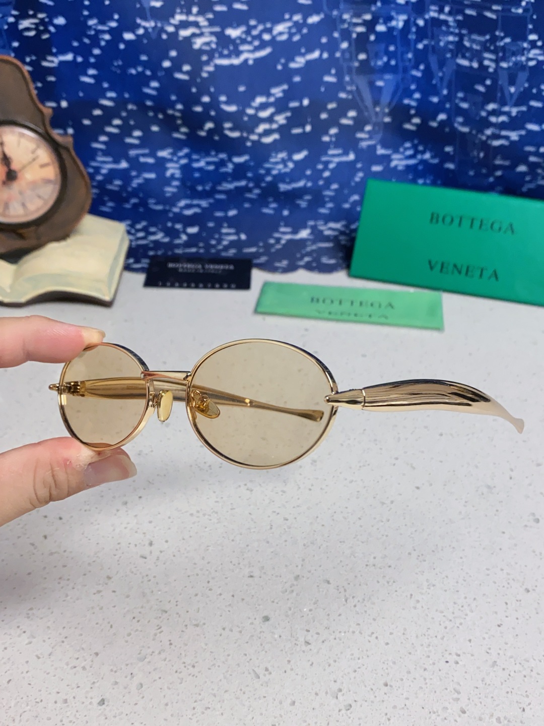 BottegaVeneta宝缇嘉 沙丁鱼小框椭圆时尚高级感防紫外线太阳眼镜 Bird in sPace🤪