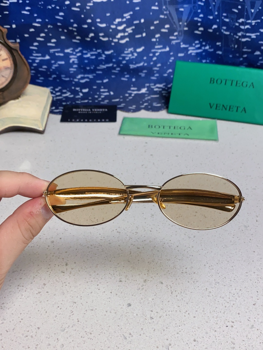 BottegaVeneta宝缇嘉 沙丁鱼小框椭圆时尚高级感防紫外线太阳眼镜 Bird in sPace🤪
