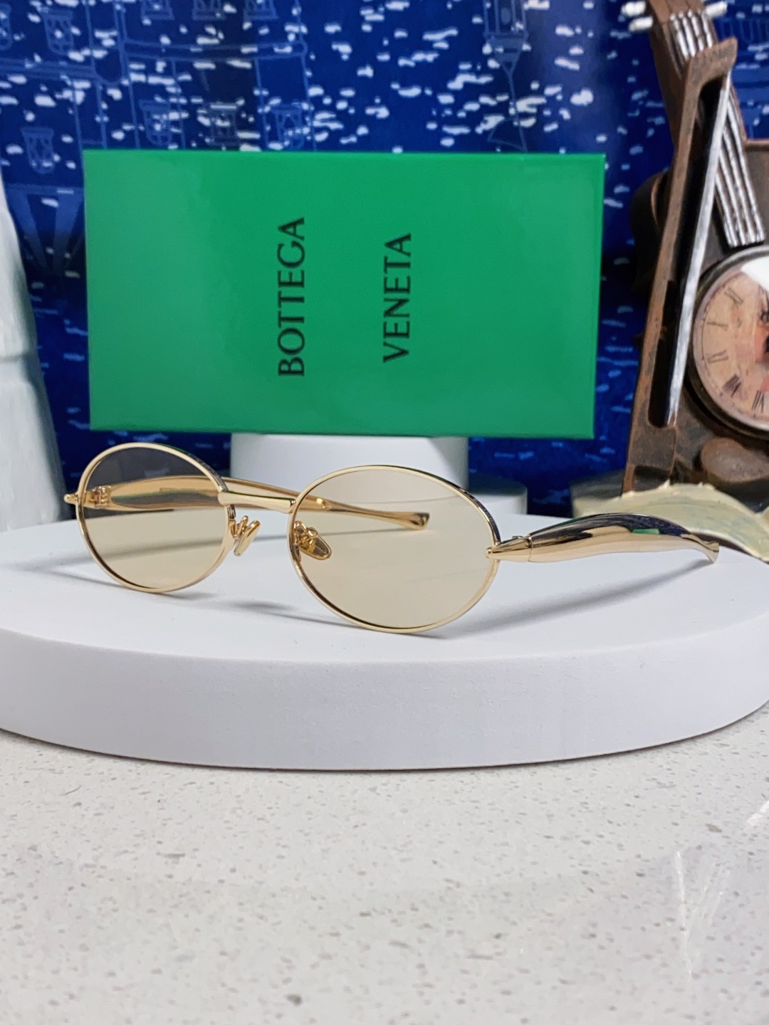 BottegaVeneta宝缇嘉 沙丁鱼小框椭圆时尚高级感防紫外线太阳眼镜 Bird in sPace🤪