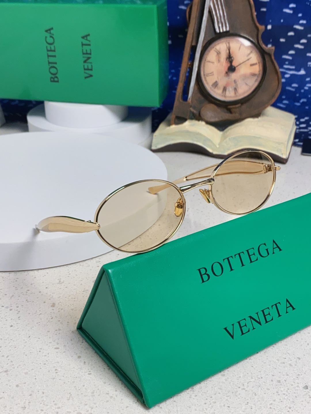 BottegaVeneta宝缇嘉 沙丁鱼小框椭圆时尚高级感防紫外线太阳眼镜 Bird in sPace🤪