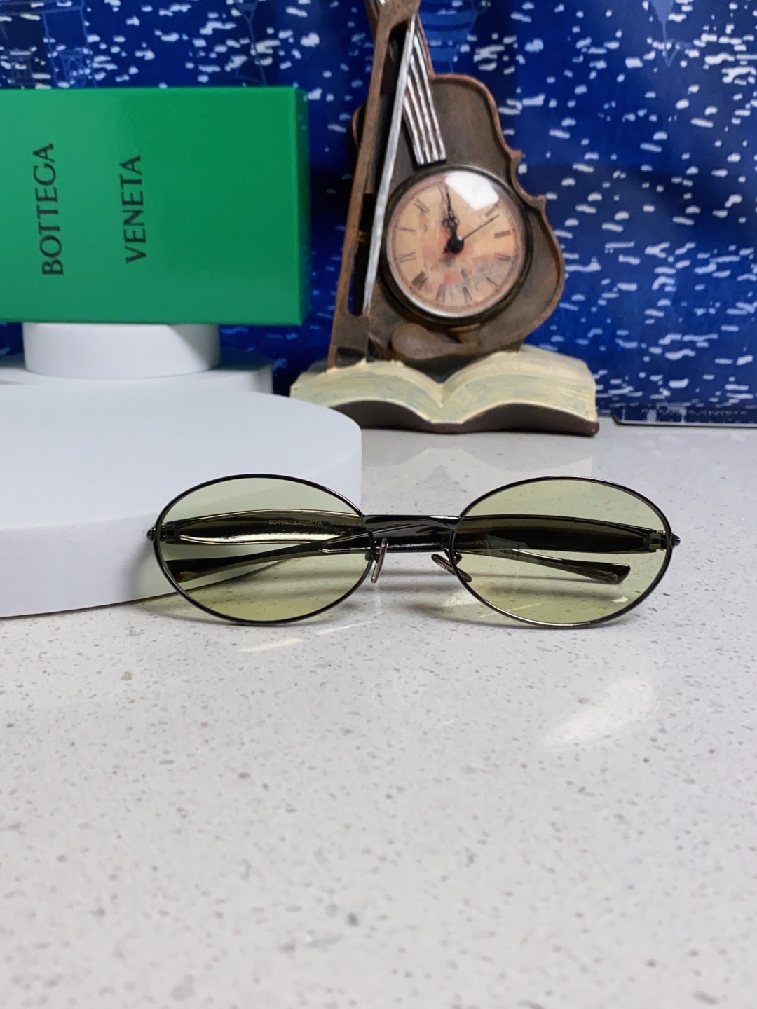 BottegaVeneta宝缇嘉 沙丁鱼小框椭圆时尚高级感防紫外线太阳眼镜 Bird in sPace🤪