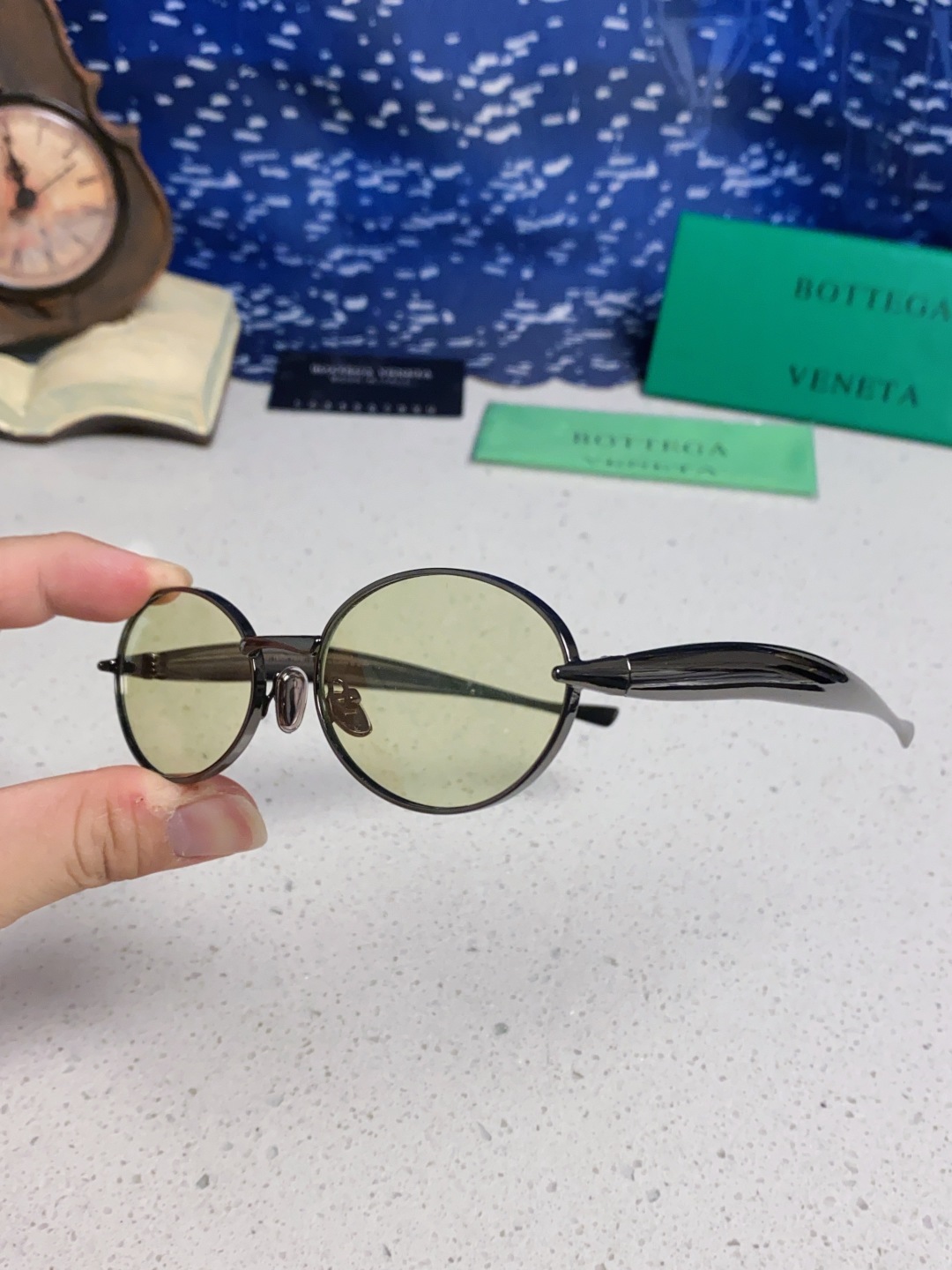 BottegaVeneta宝缇嘉 沙丁鱼小框椭圆时尚高级感防紫外线太阳眼镜 Bird in sPace🤪