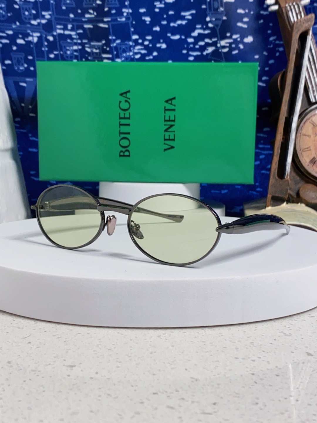 BottegaVeneta宝缇嘉 沙丁鱼小框椭圆时尚高级感防紫外线太阳眼镜 Bird in sPace🤪