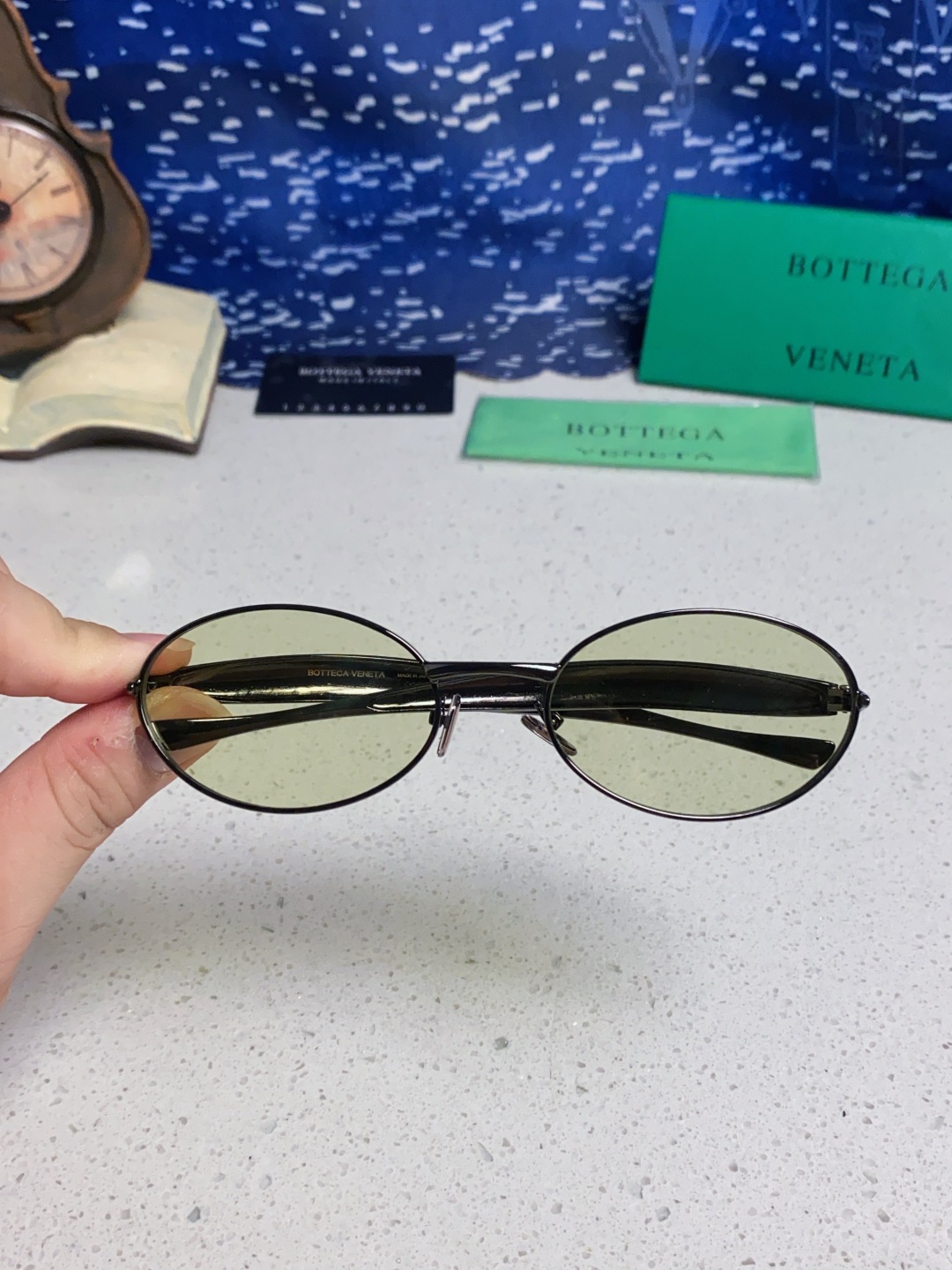 BottegaVeneta宝缇嘉 沙丁鱼小框椭圆时尚高级感防紫外线太阳眼镜 Bird in sPace🤪