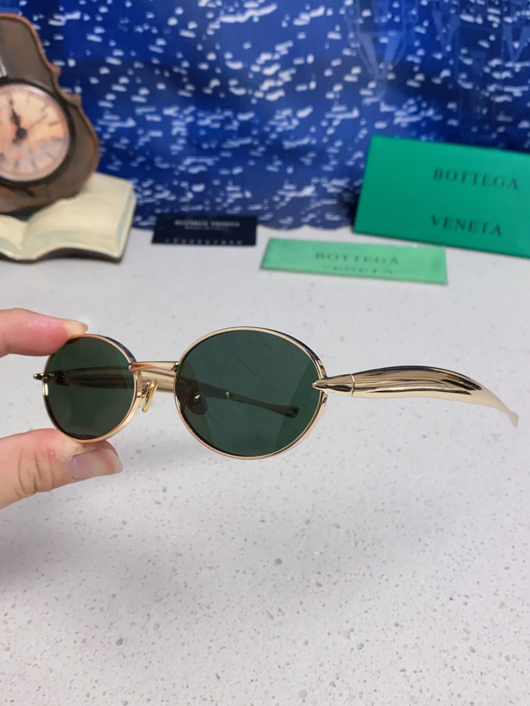 BottegaVeneta宝缇嘉 沙丁鱼小框椭圆时尚高级感防紫外线太阳眼镜 Bird in sPace🤪