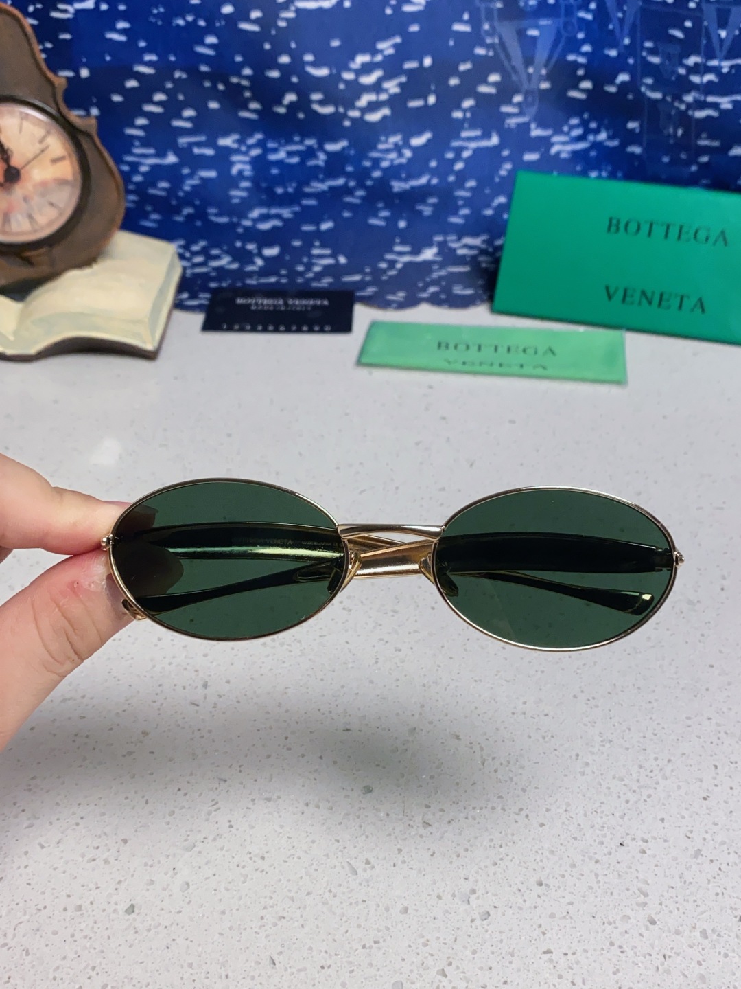 BottegaVeneta宝缇嘉 沙丁鱼小框椭圆时尚高级感防紫外线太阳眼镜 Bird in sPace🤪