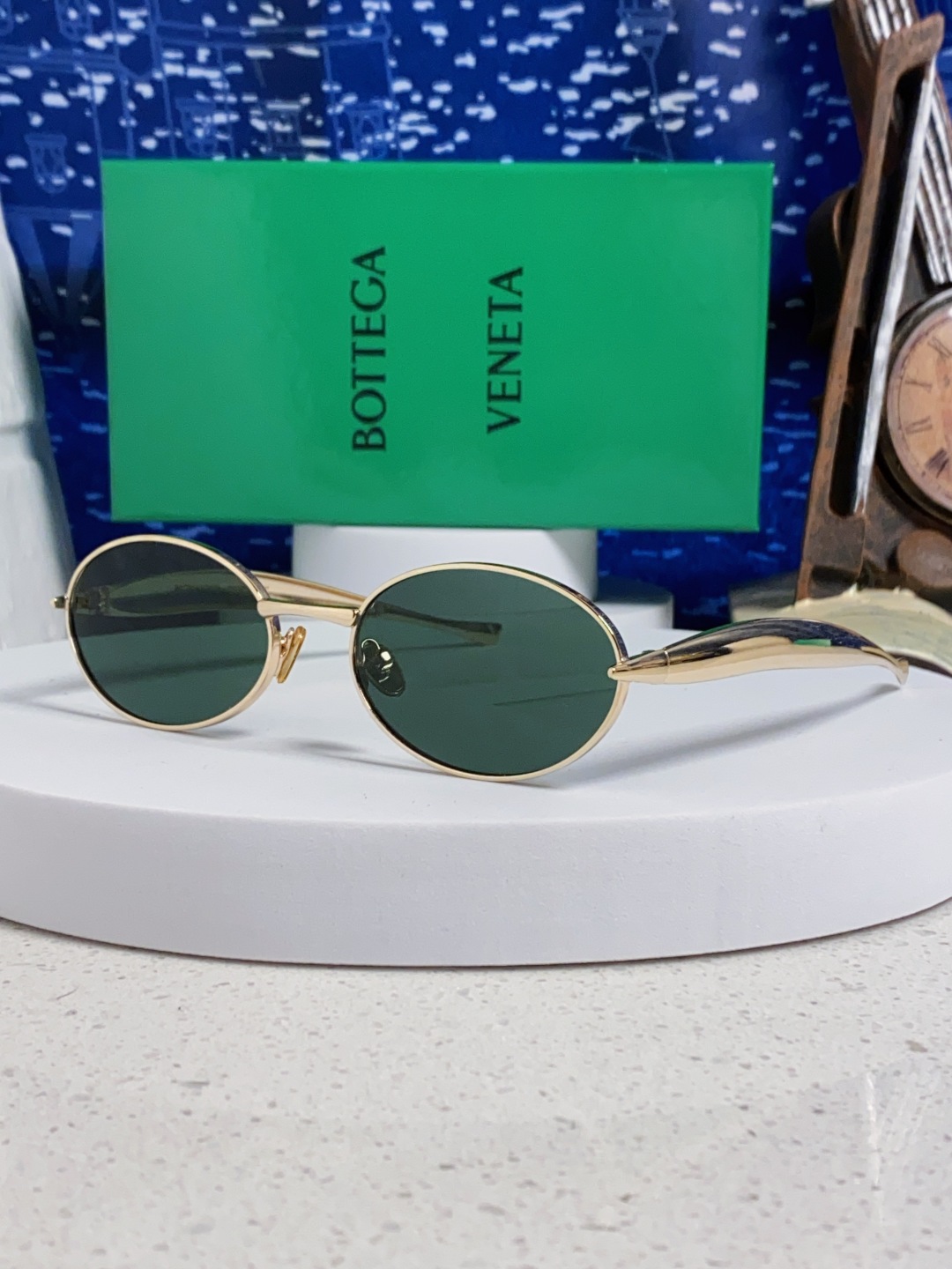 BottegaVeneta宝缇嘉 沙丁鱼小框椭圆时尚高级感防紫外线太阳眼镜 Bird in sPace🤪