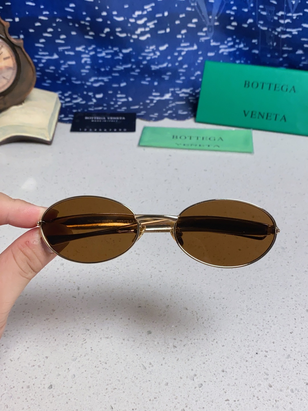 BottegaVeneta宝缇嘉 沙丁鱼小框椭圆时尚高级感防紫外线太阳眼镜 Bird in sPace🤪