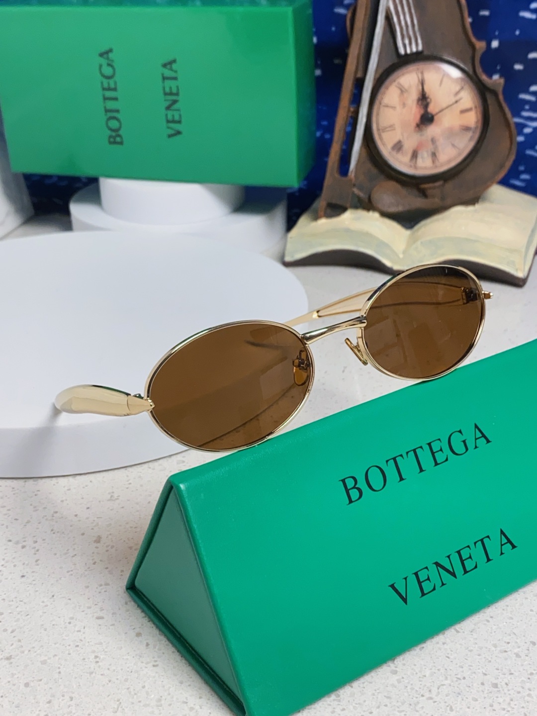 BottegaVeneta宝缇嘉 沙丁鱼小框椭圆时尚高级感防紫外线太阳眼镜 Bird in sPace🤪