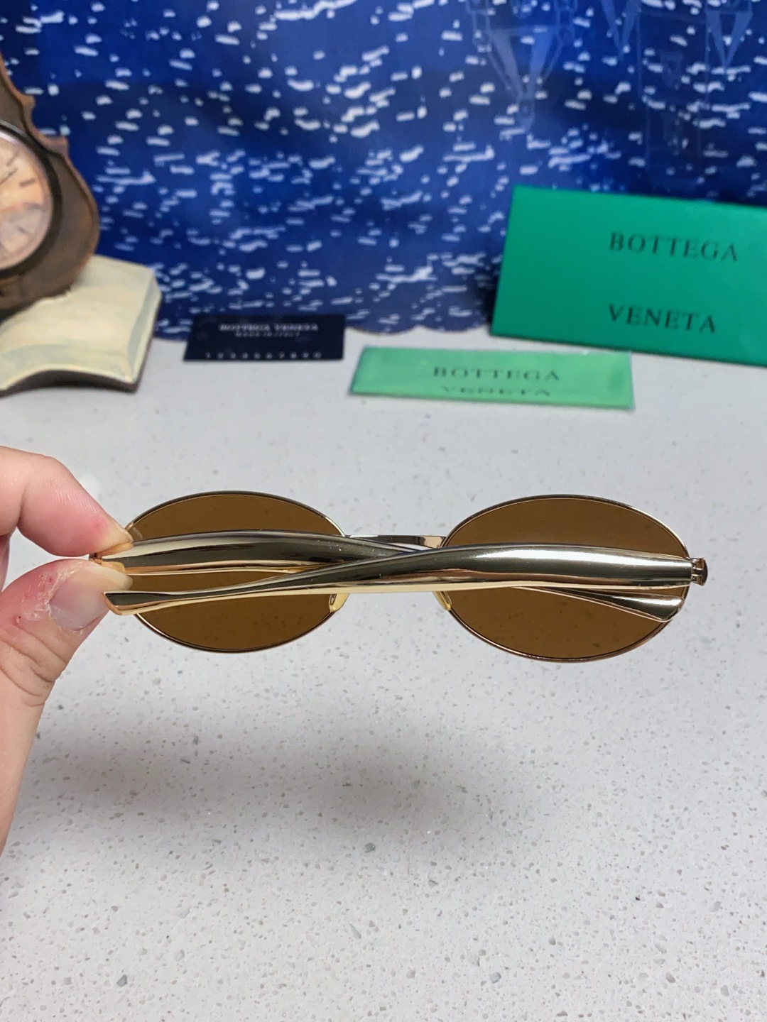 BottegaVeneta宝缇嘉 沙丁鱼小框椭圆时尚高级感防紫外线太阳眼镜 Bird in sPace🤪