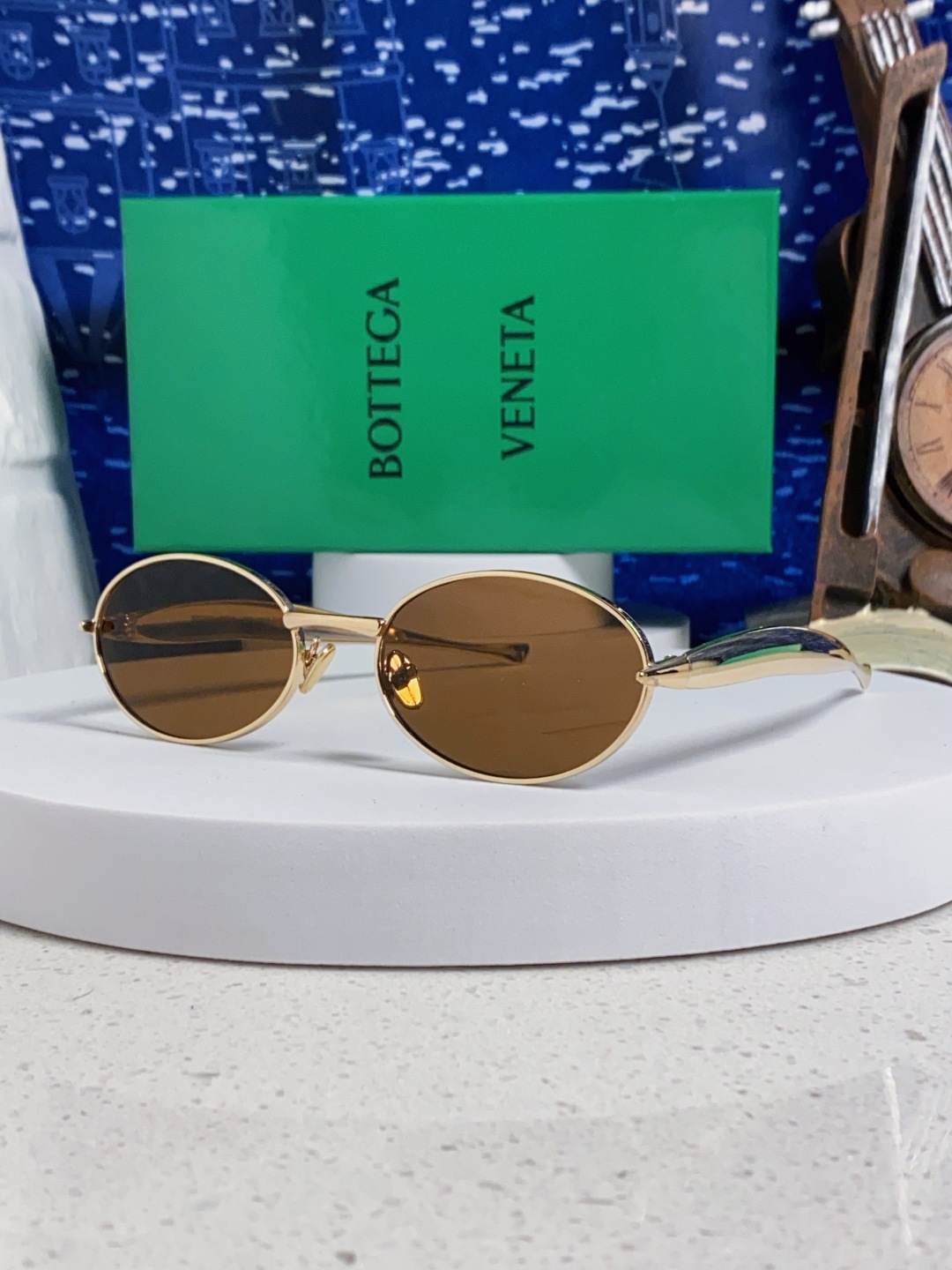 BottegaVeneta宝缇嘉 沙丁鱼小框椭圆时尚高级感防紫外线太阳眼镜 Bird in sPace🤪