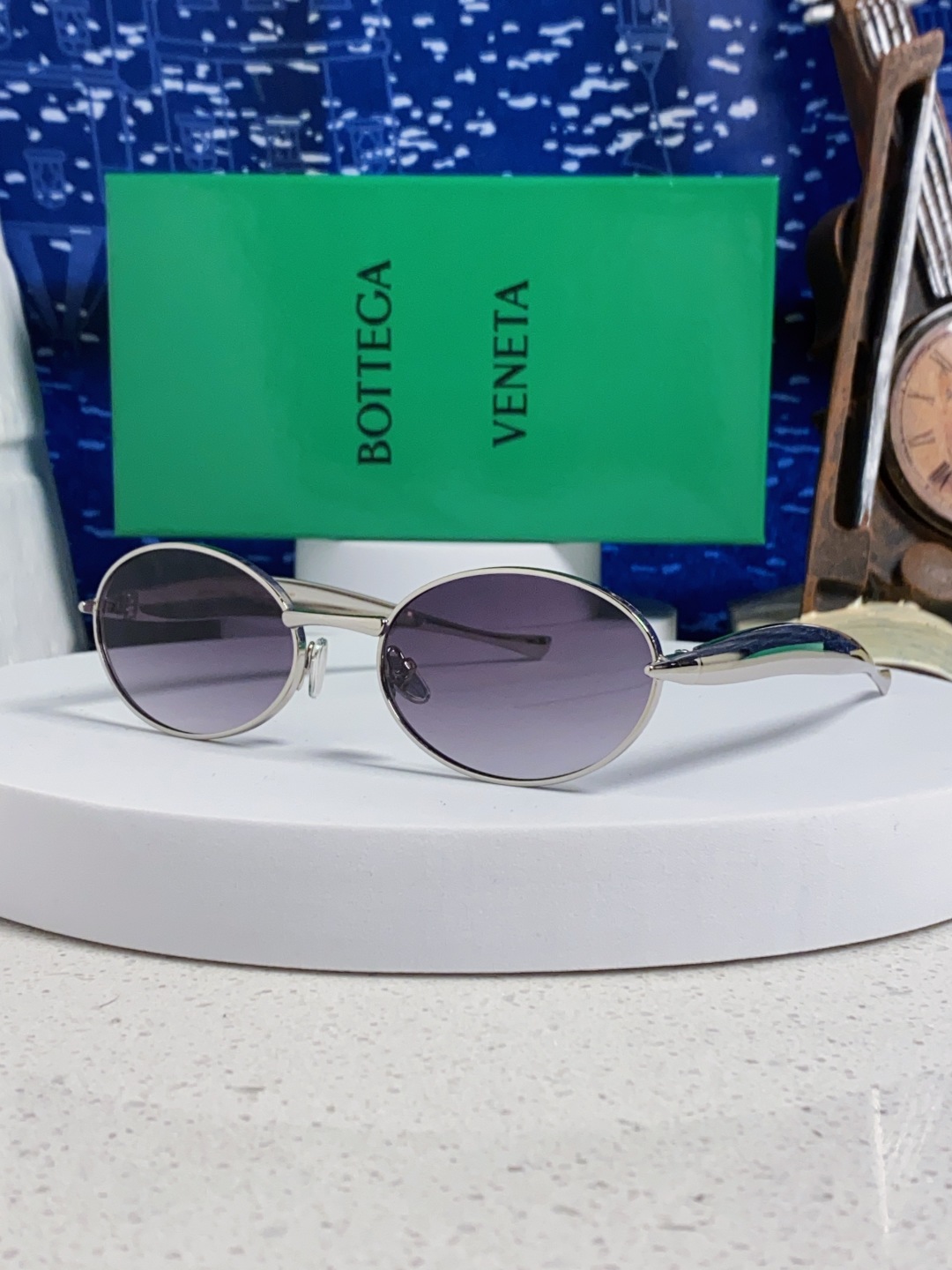 BottegaVeneta宝缇嘉 沙丁鱼小框椭圆时尚高级感防紫外线太阳眼镜 Bird in sPace🤪