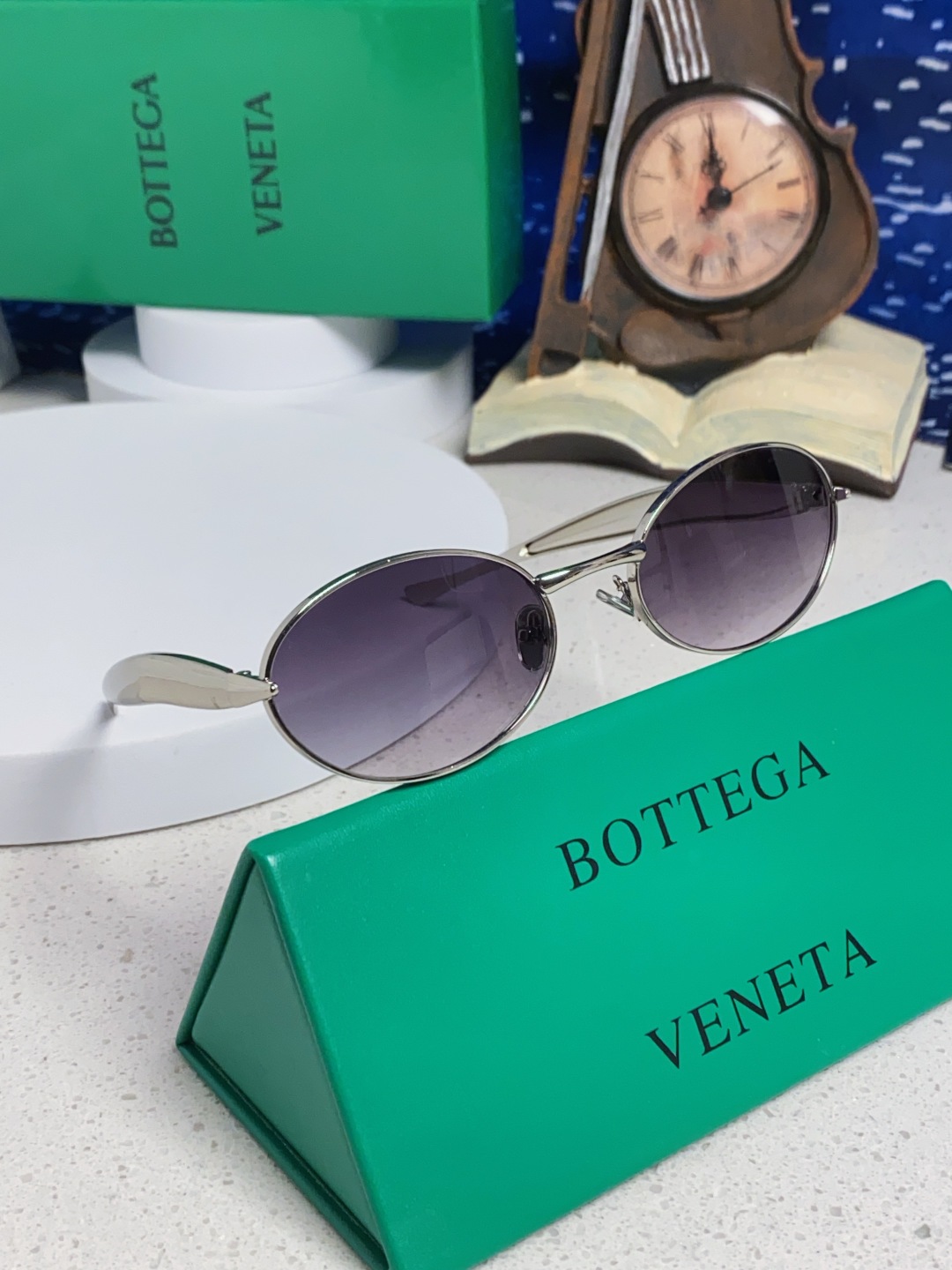 BottegaVeneta宝缇嘉 沙丁鱼小框椭圆时尚高级感防紫外线太阳眼镜 Bird in sPace🤪