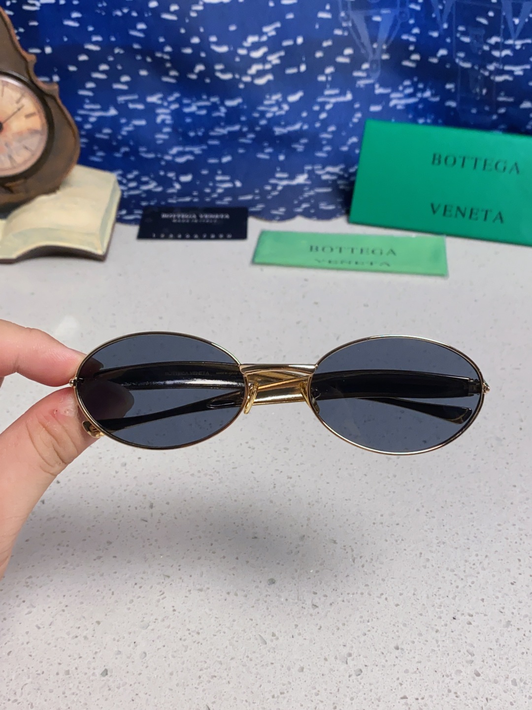 BottegaVeneta宝缇嘉 沙丁鱼小框椭圆时尚高级感防紫外线太阳眼镜 Bird in sPace🤪