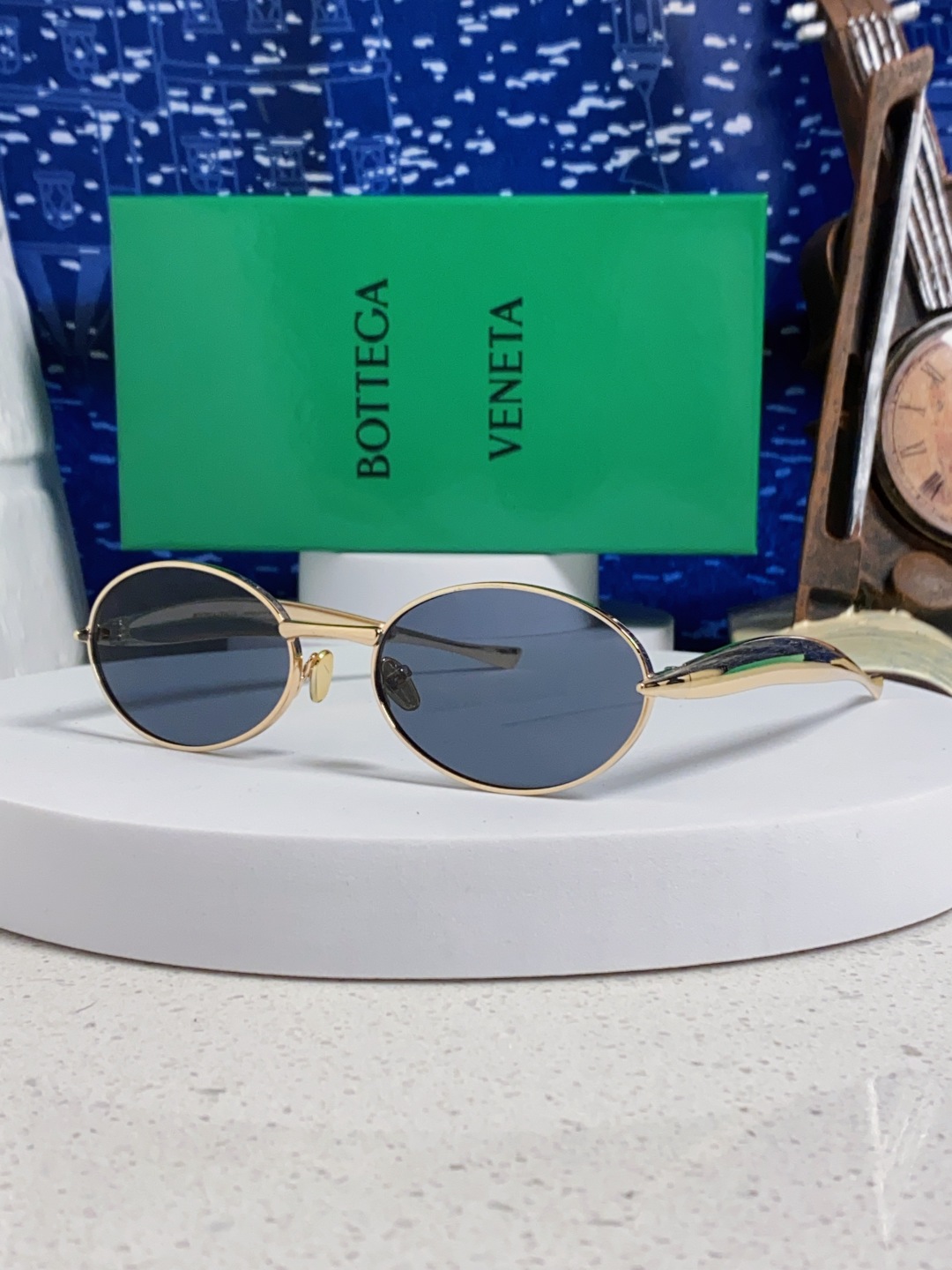 BottegaVeneta宝缇嘉 沙丁鱼小框椭圆时尚高级感防紫外线太阳眼镜 Bird in sPace🤪