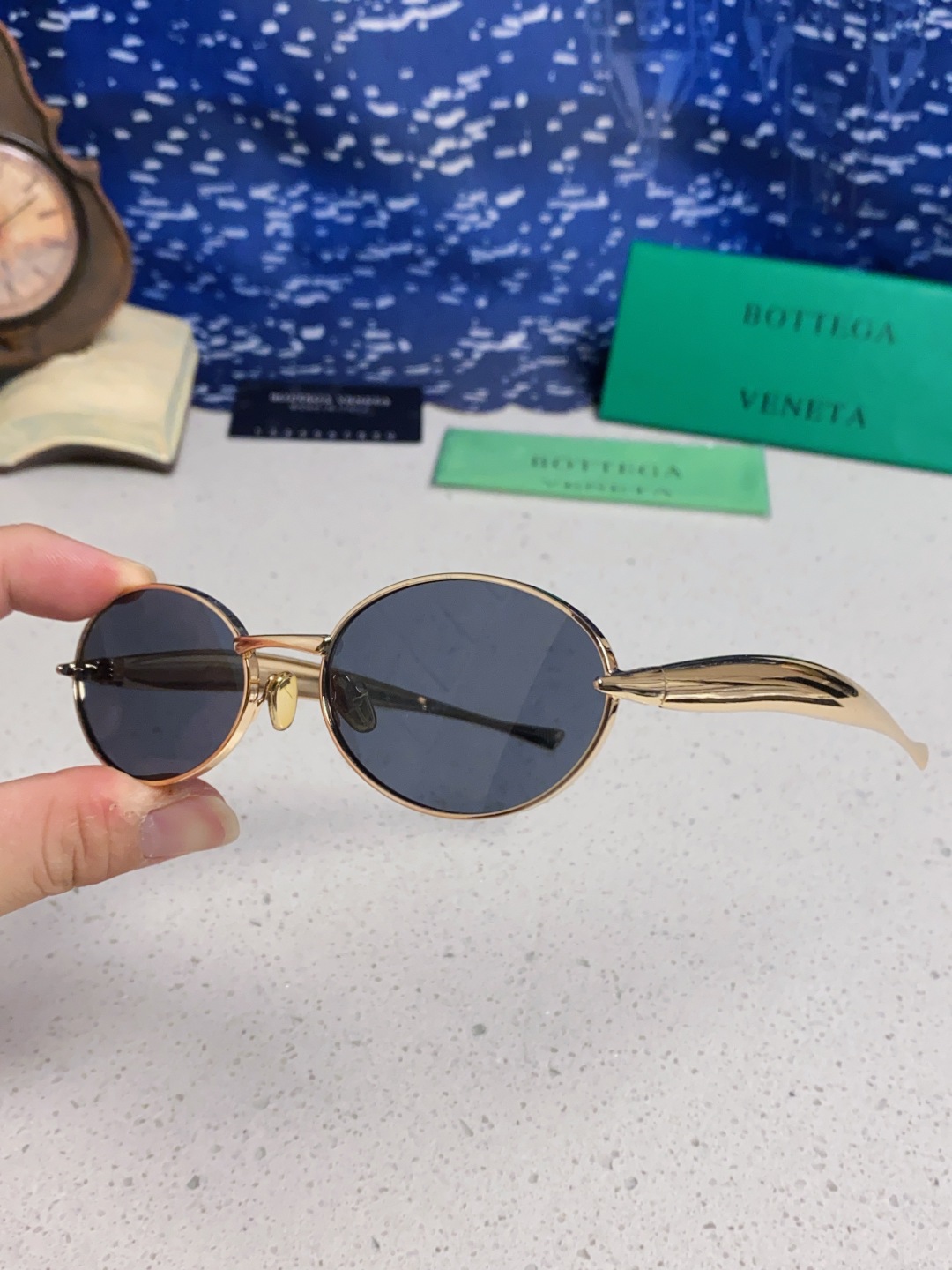 BottegaVeneta宝缇嘉 沙丁鱼小框椭圆时尚高级感防紫外线太阳眼镜 Bird in sPace🤪