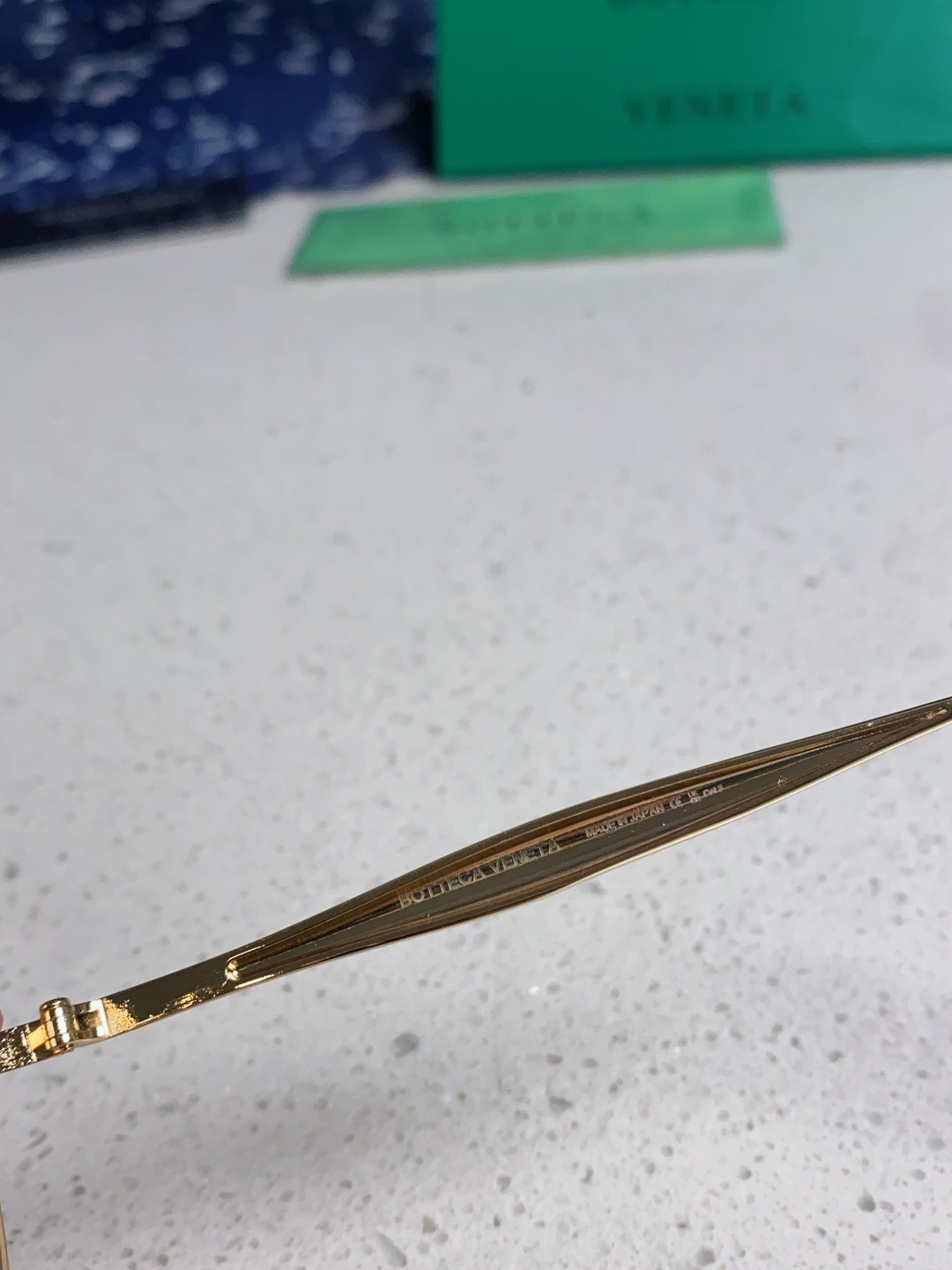 Bottega Veneta宝缇嘉 欧美时尚椭圆小框墨镜金属镜框跨境气质高级感轻奢太阳镜男女士眼镜 BV