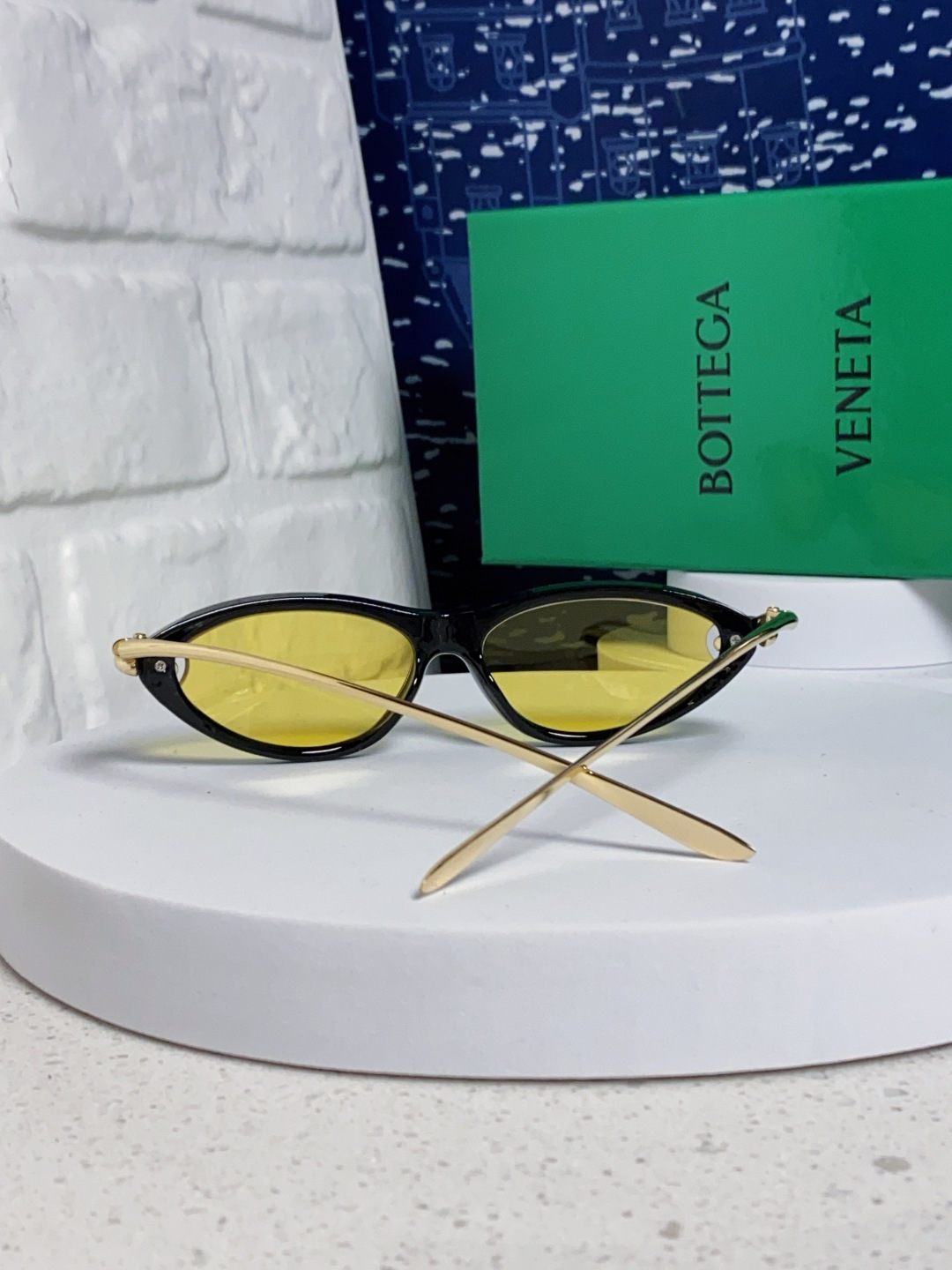 Bottega Veneta宝缇嘉 新款夏季女士镂空猫眼防晒太阳眼镜跨境欧美嘻哈搞怪绳结镜腿墨镜 BV1
