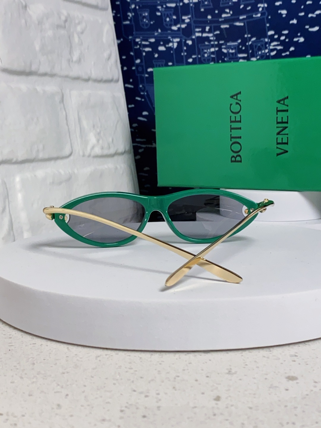 Bottega Veneta宝缇嘉 新款夏季女士镂空猫眼防晒太阳眼镜跨境欧美嘻哈搞怪绳结镜腿墨镜 BV1