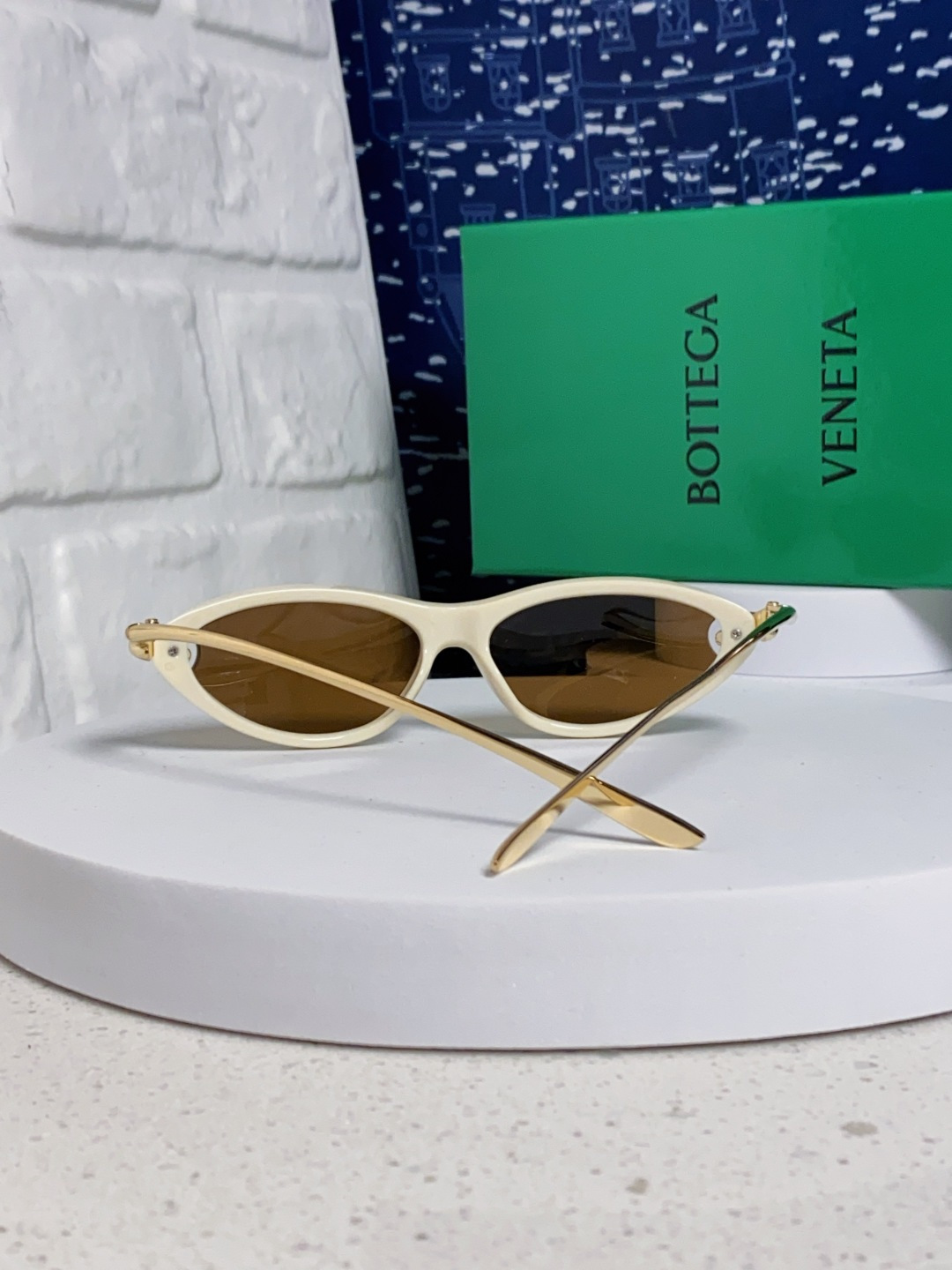 Bottega Veneta宝缇嘉 新款夏季女士镂空猫眼防晒太阳眼镜跨境欧美嘻哈搞怪绳结镜腿墨镜 BV1