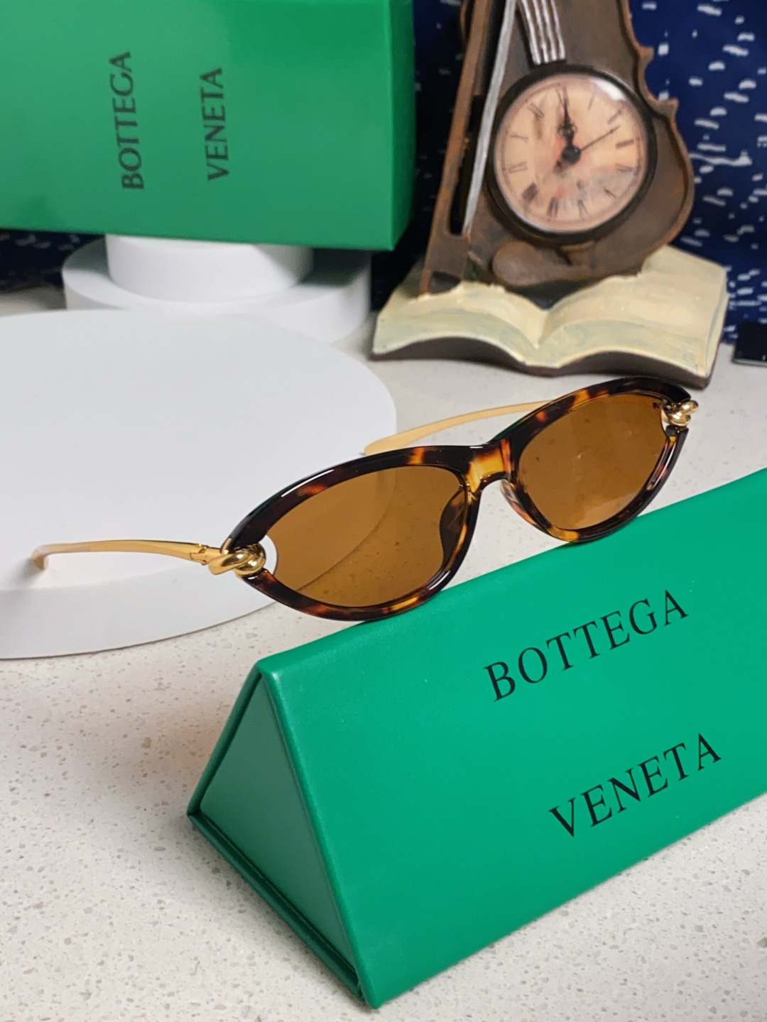 Bottega Veneta宝缇嘉 新款夏季女士镂空猫眼防晒太阳眼镜跨境欧美嘻哈搞怪绳结镜腿墨镜 BV1